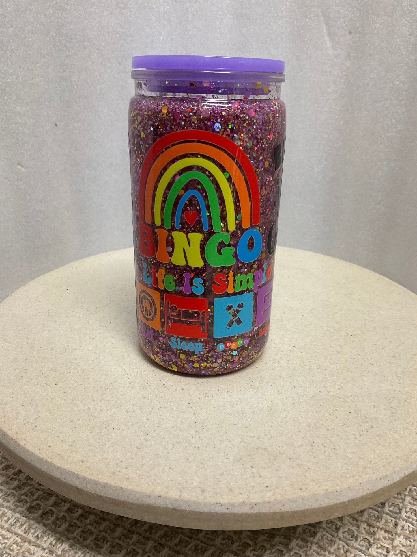 Bingo acrylic snowglobe