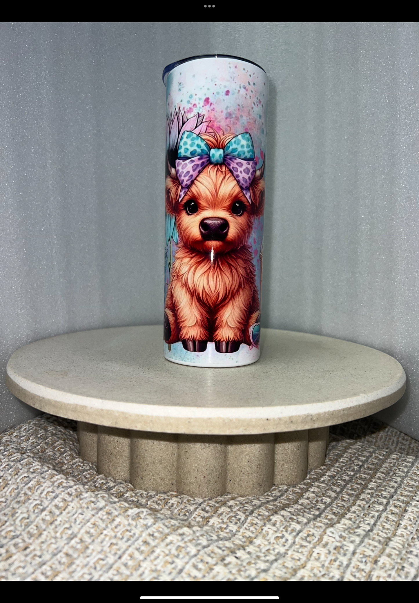 Spicy disaster highland cow tumbler