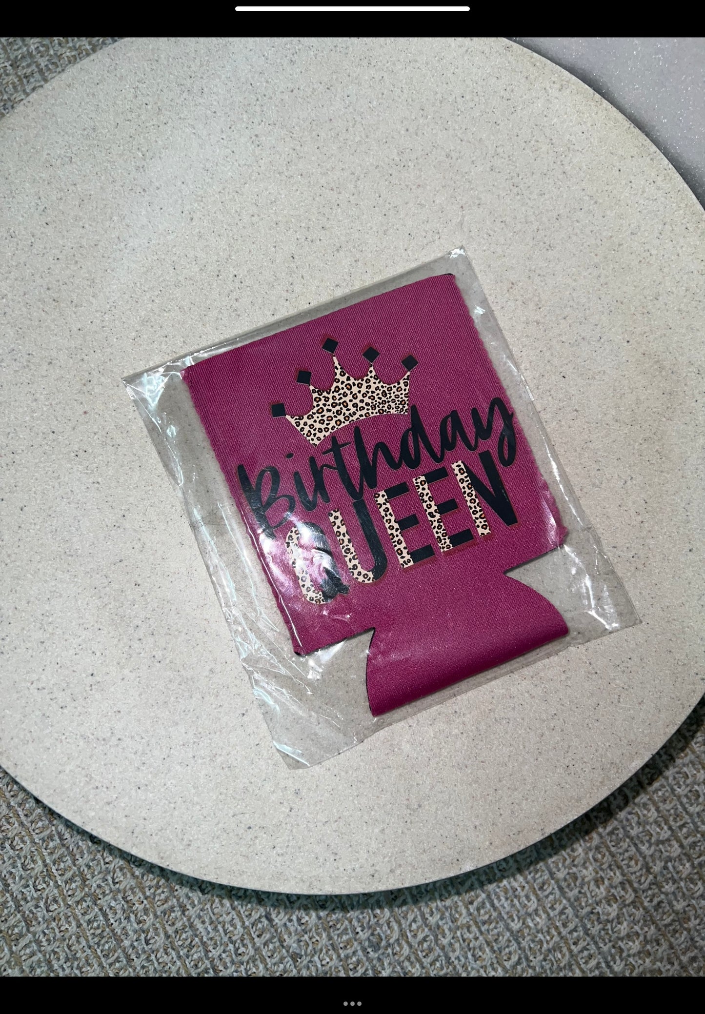 Birthday queen stubby holders