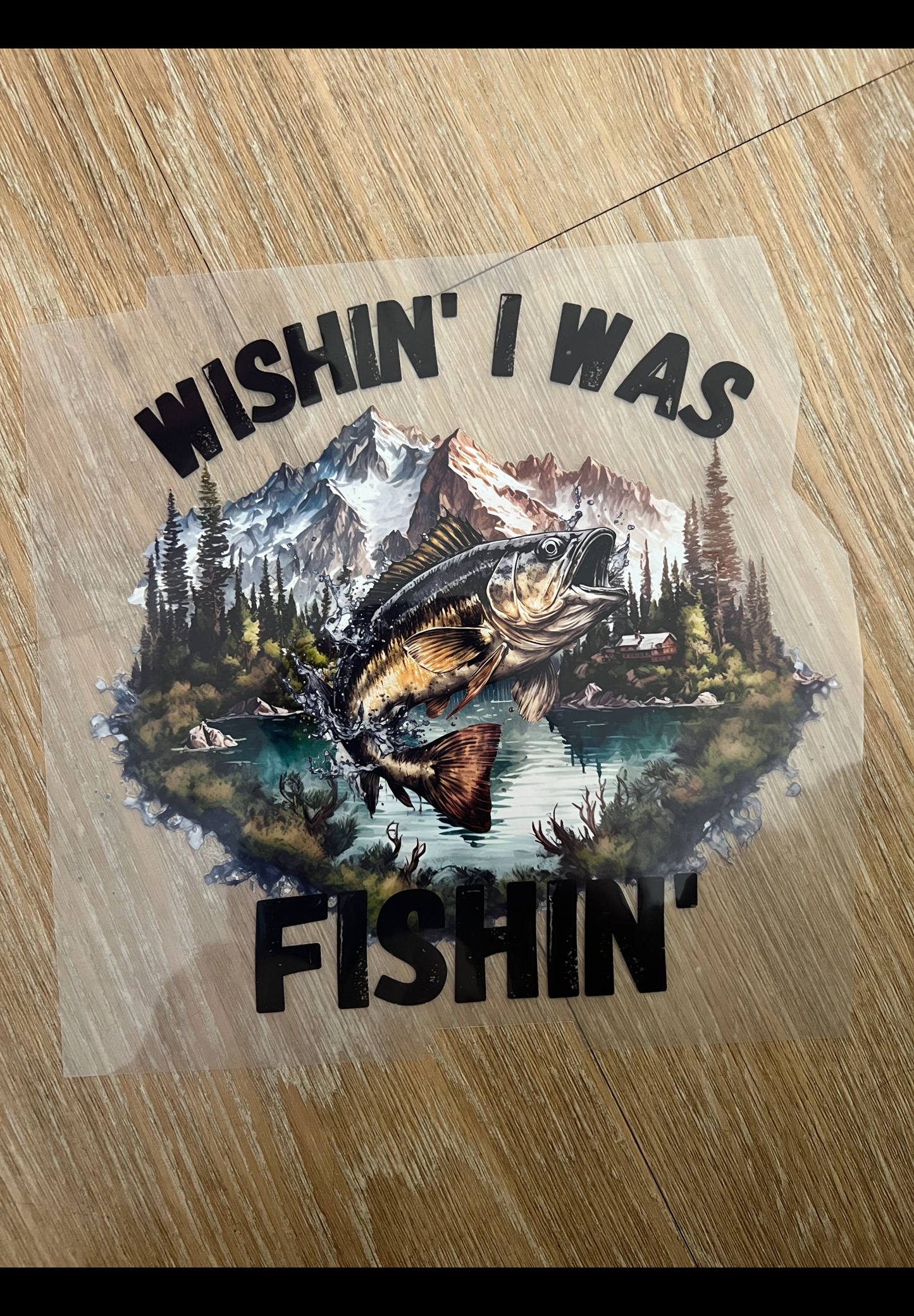 Wishing I was fishing river tshirts or jumper