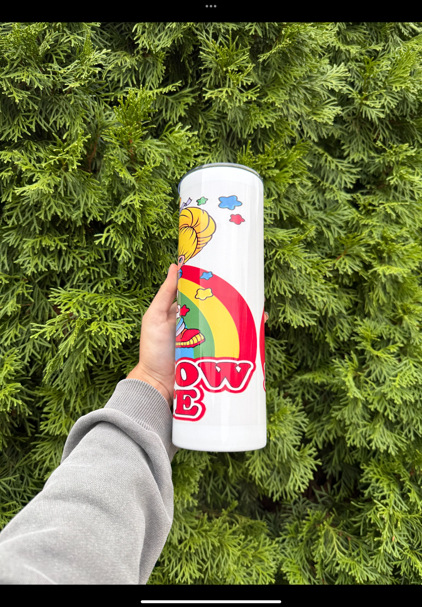 Rainbow bright insulated tumbler