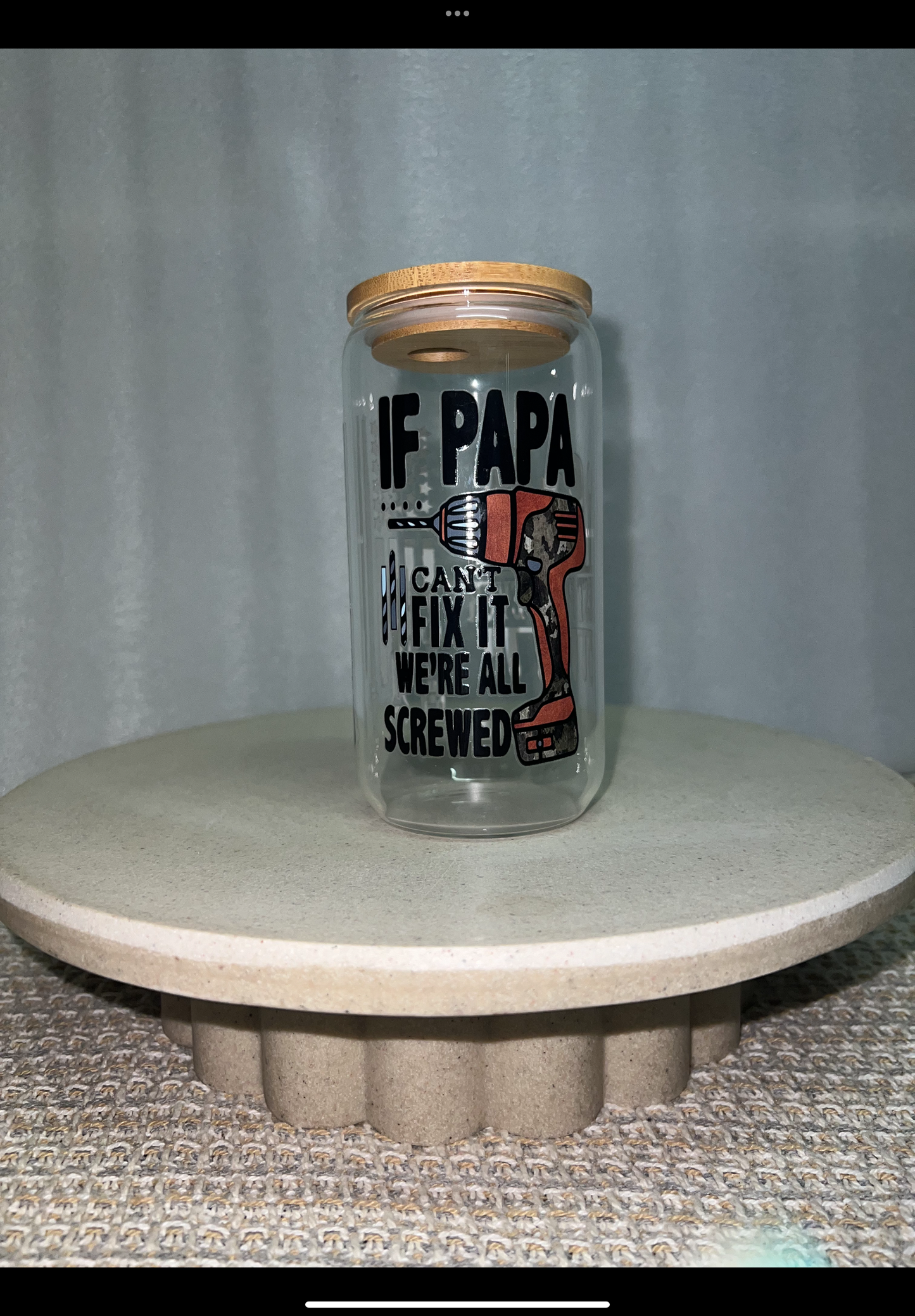 Papa fix it clear cup