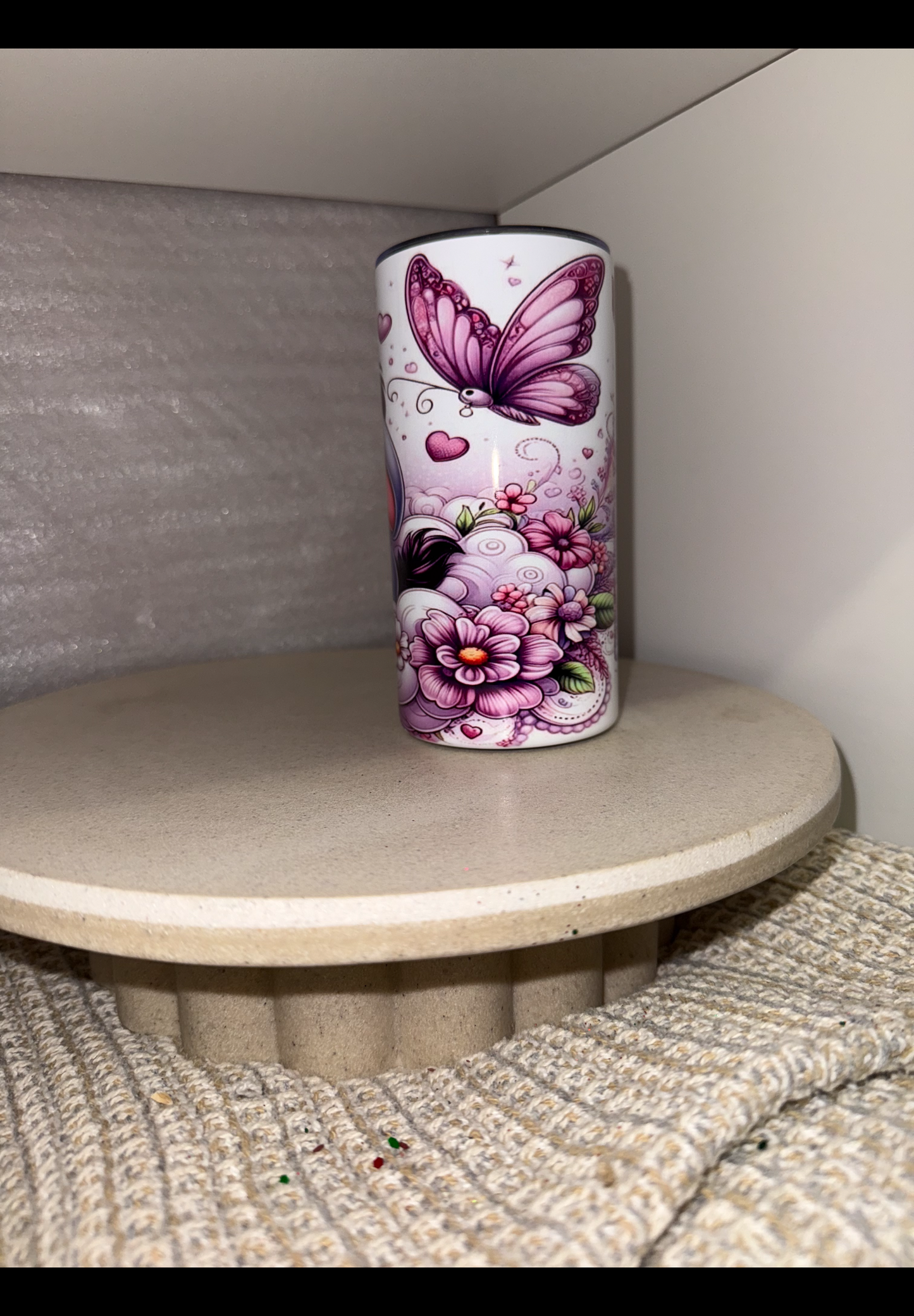 Euyore butterfly kids tumbler