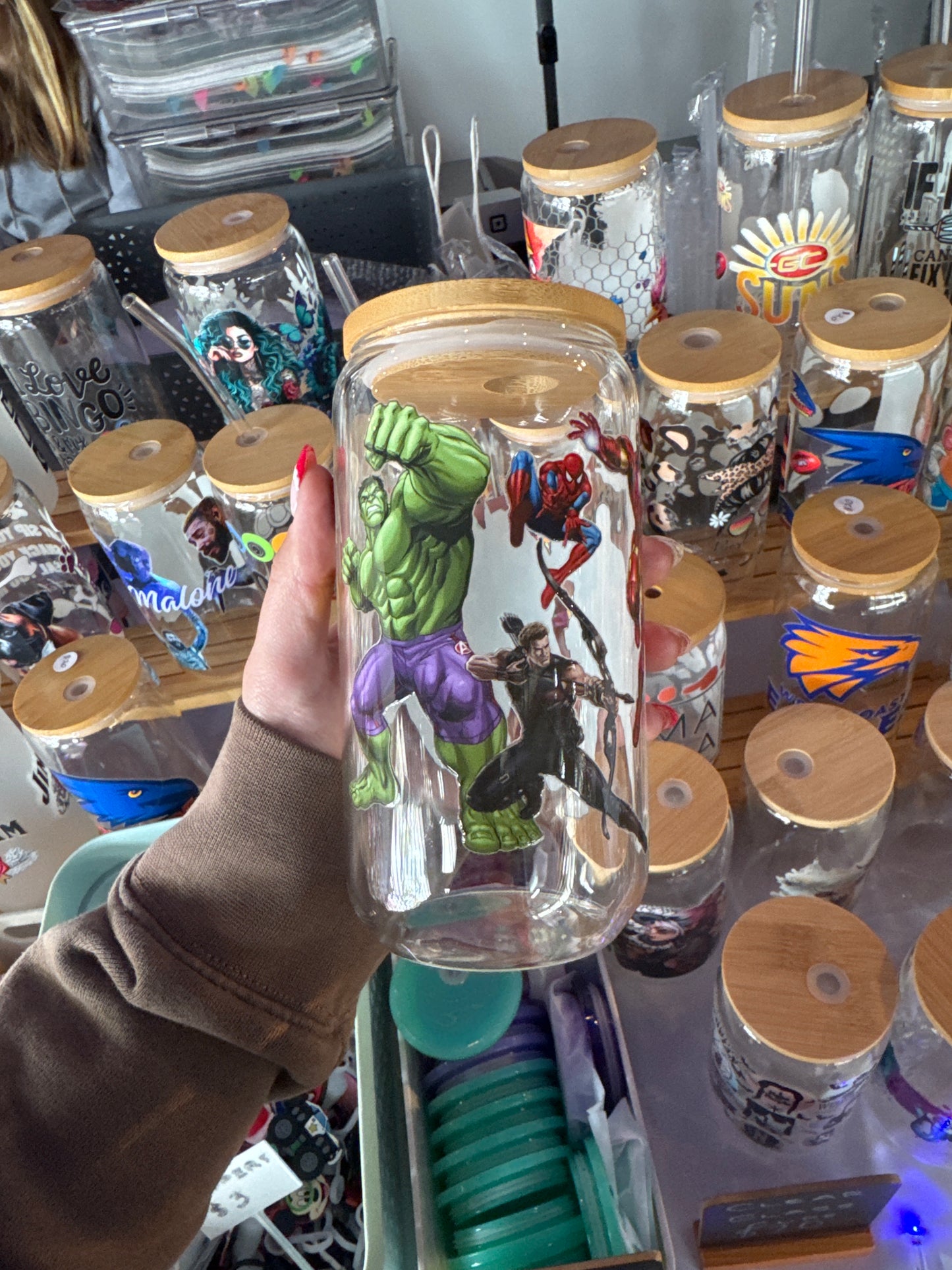 Super hero’s clear glass