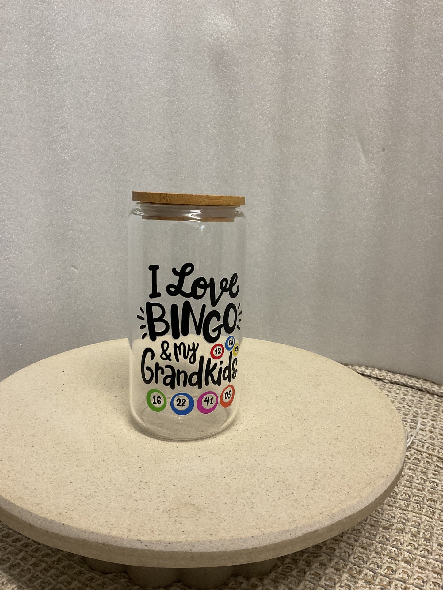 Bingo glass cup