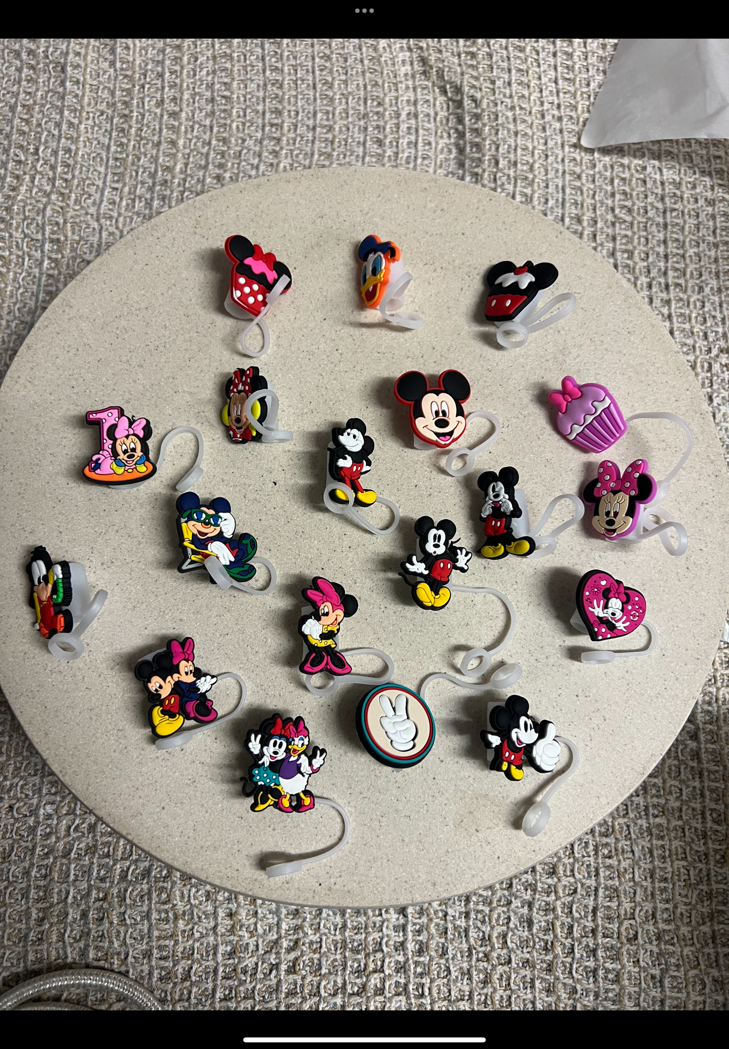 Mickey Mouse theme straw toppers