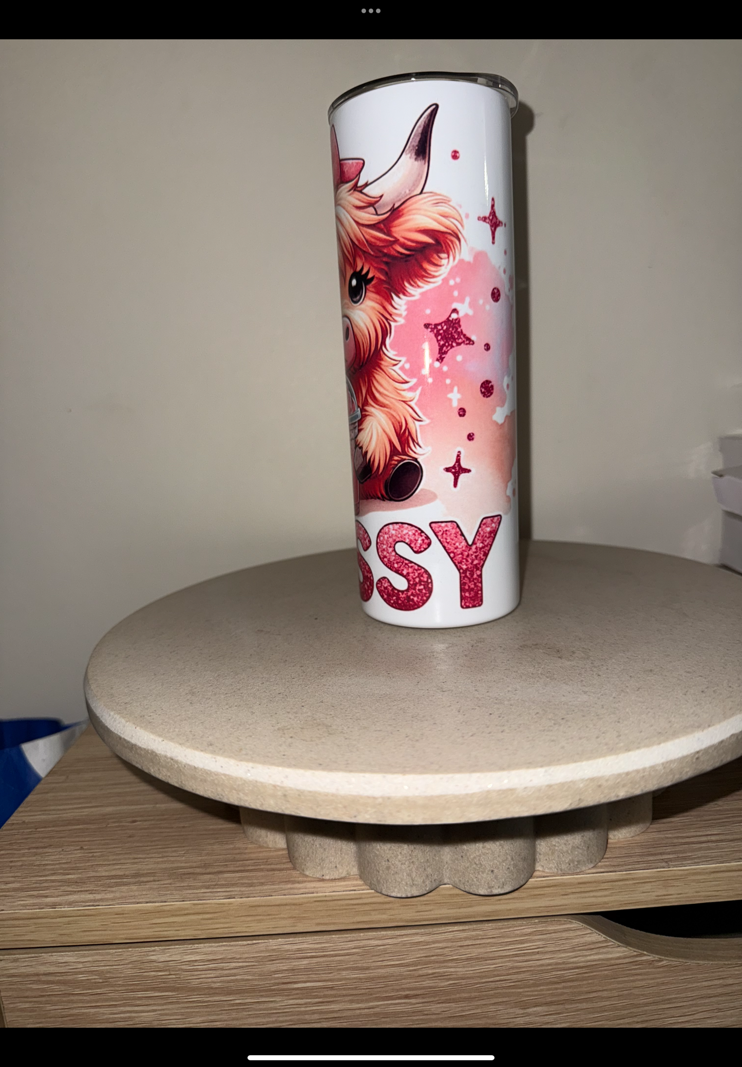 Stay sassy highland cow tumbler