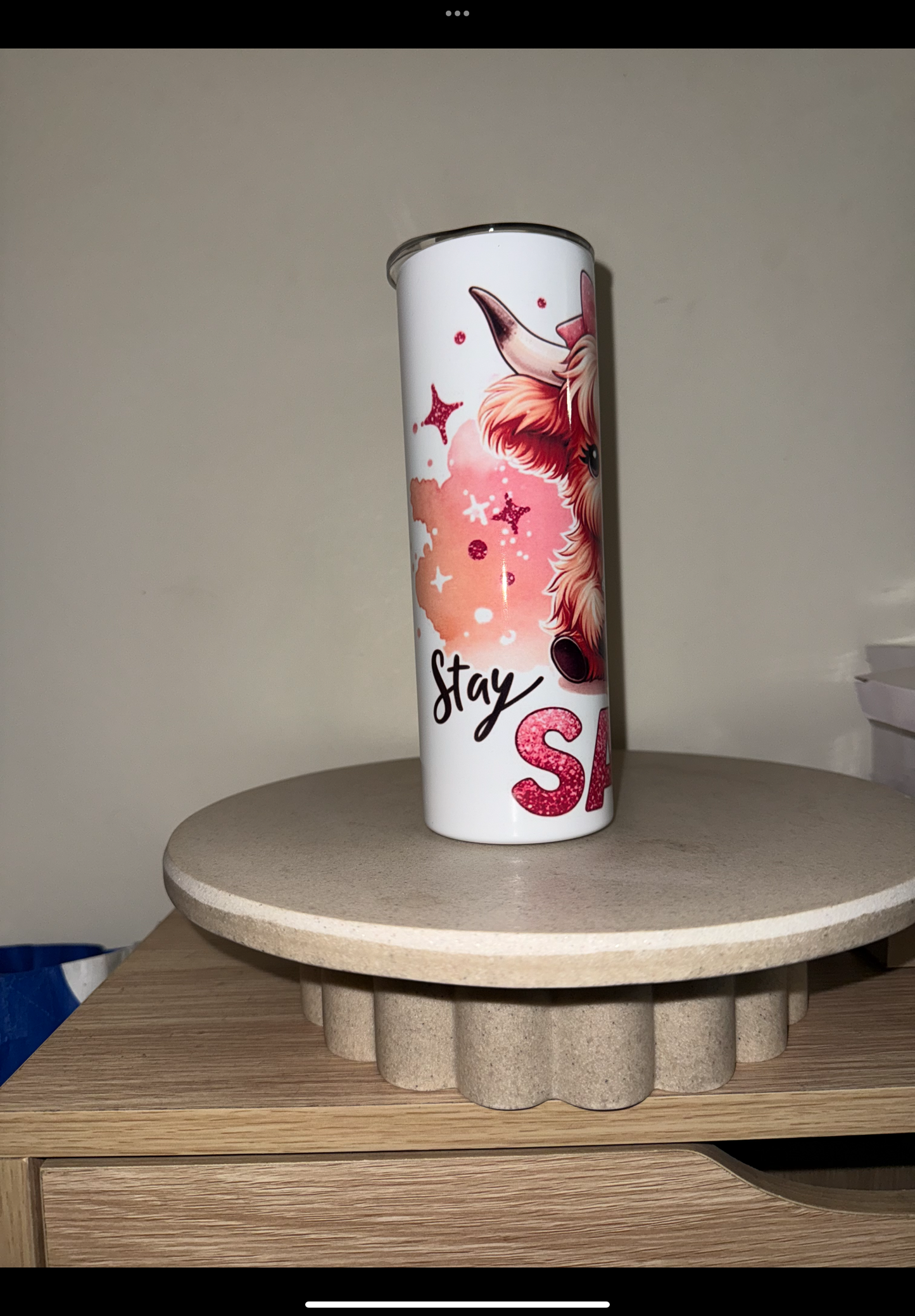 Stay sassy highland cow tumbler