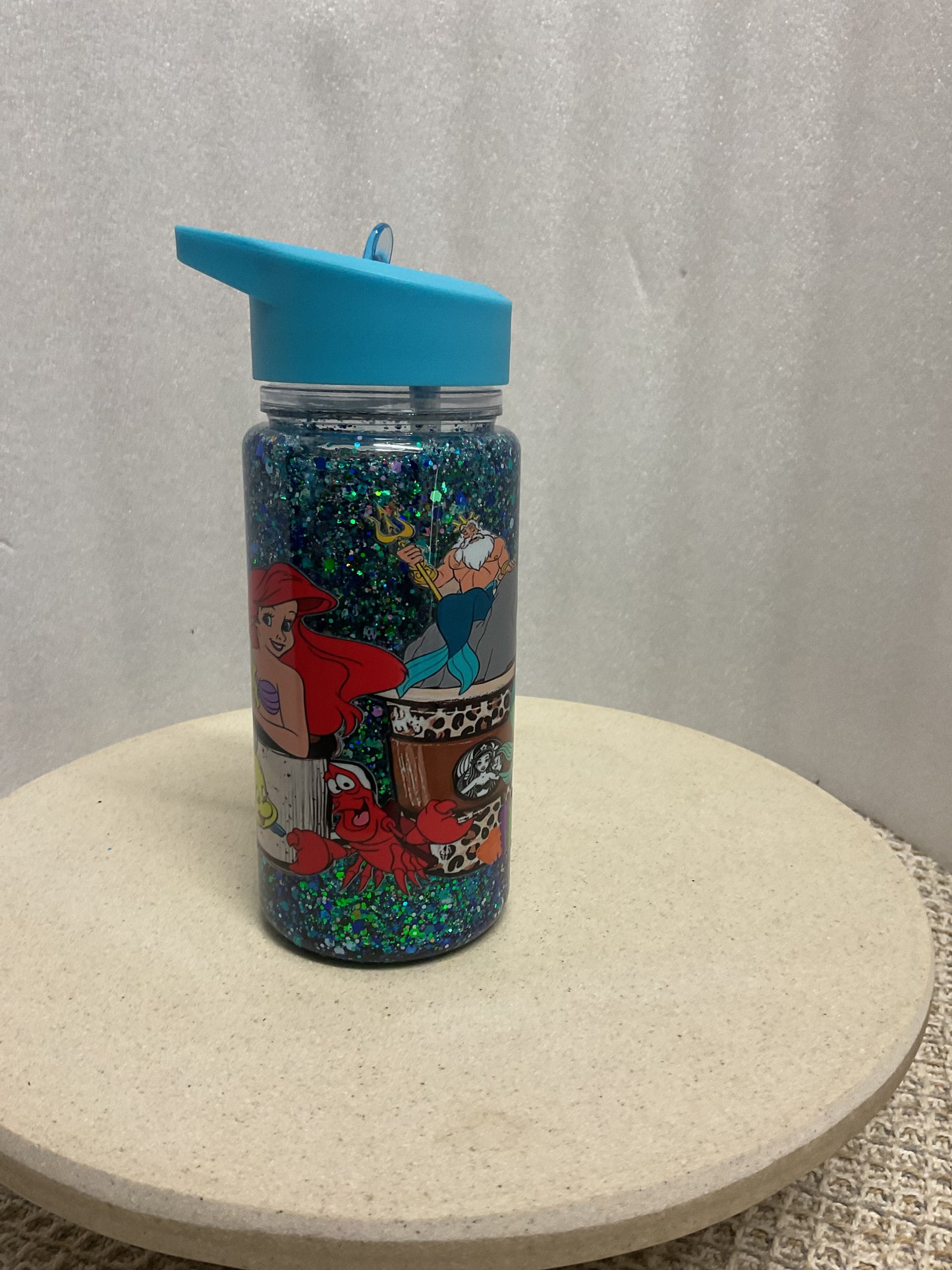 The little mermaid snowglobe drink bottle