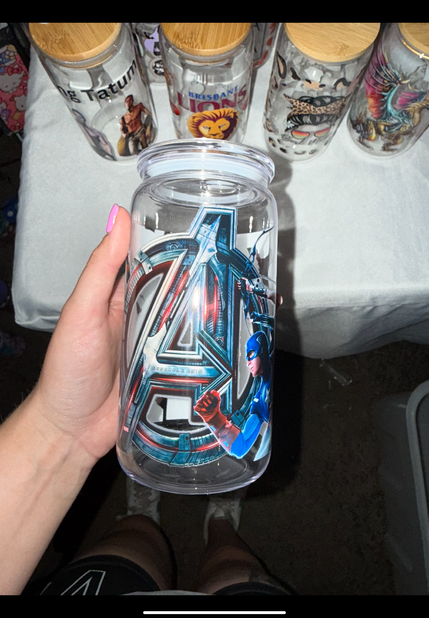 Avengers acrylic cup