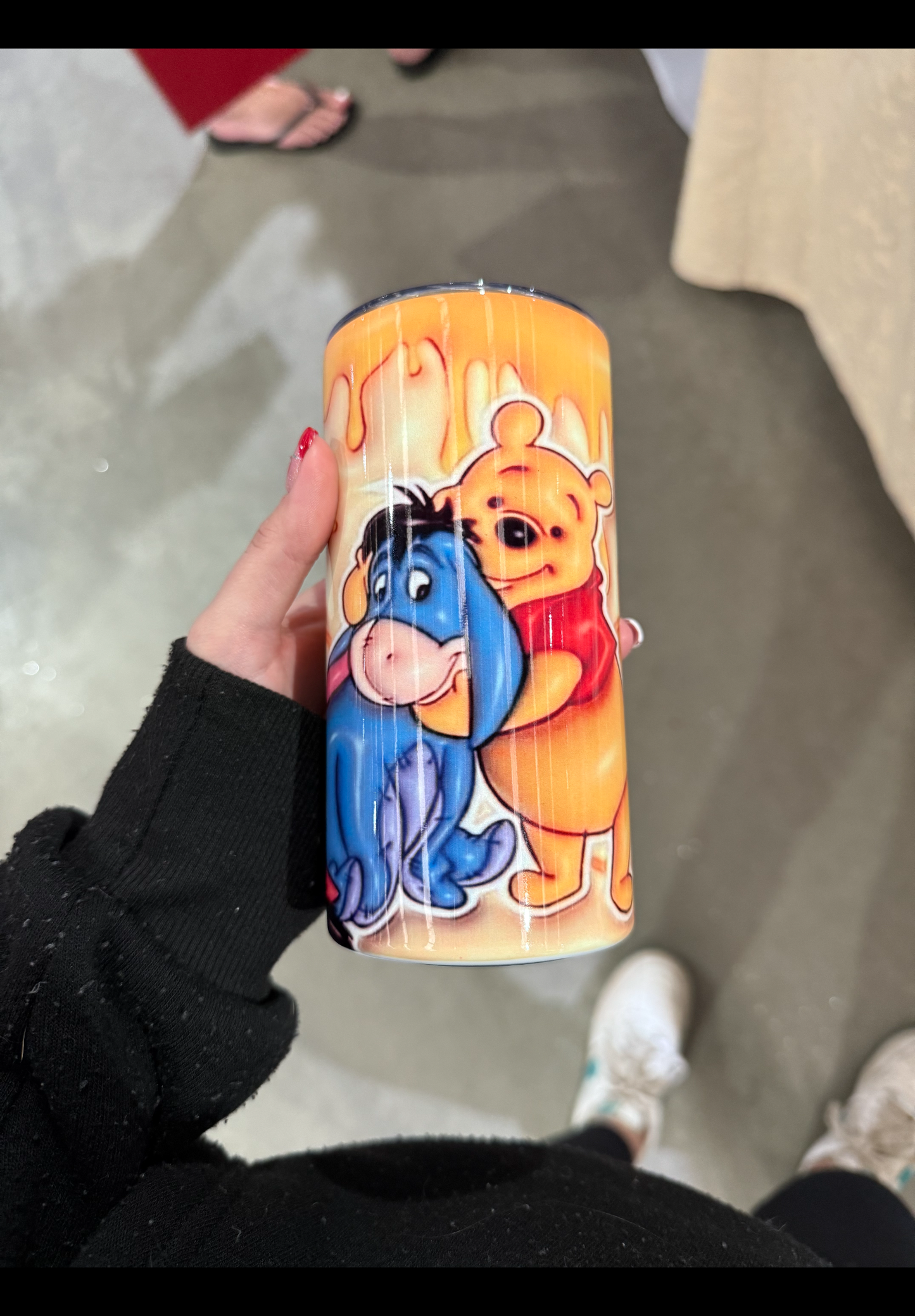 Poo bear drip kids tumbler