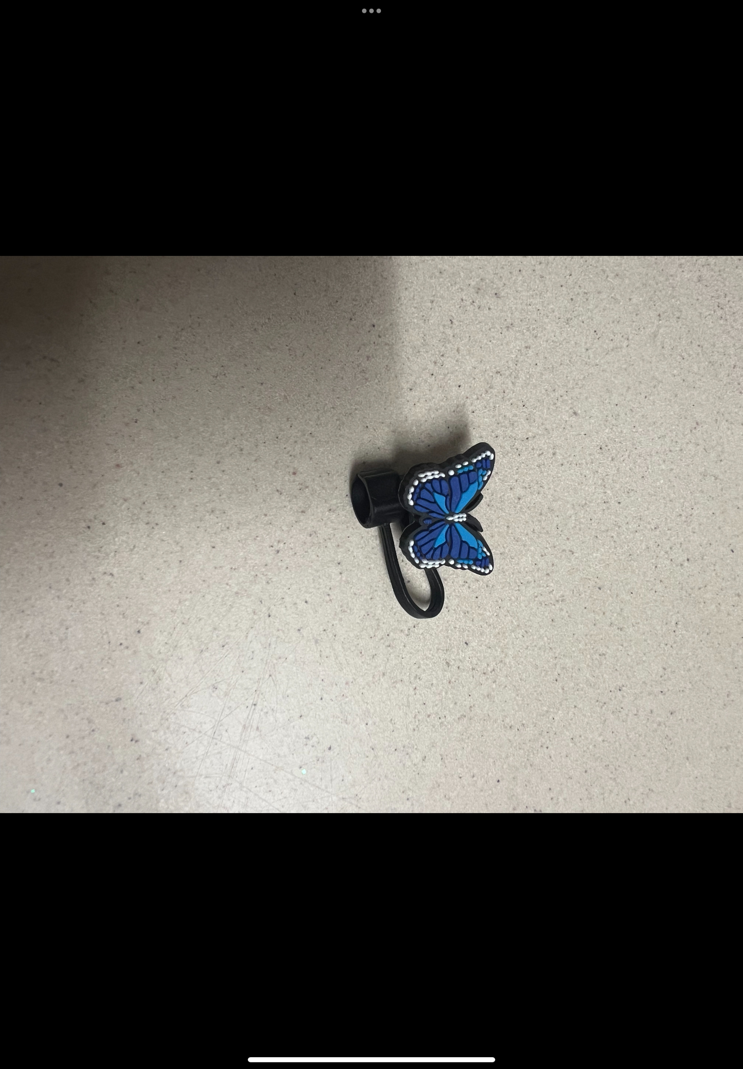 Butterfly straw toppers