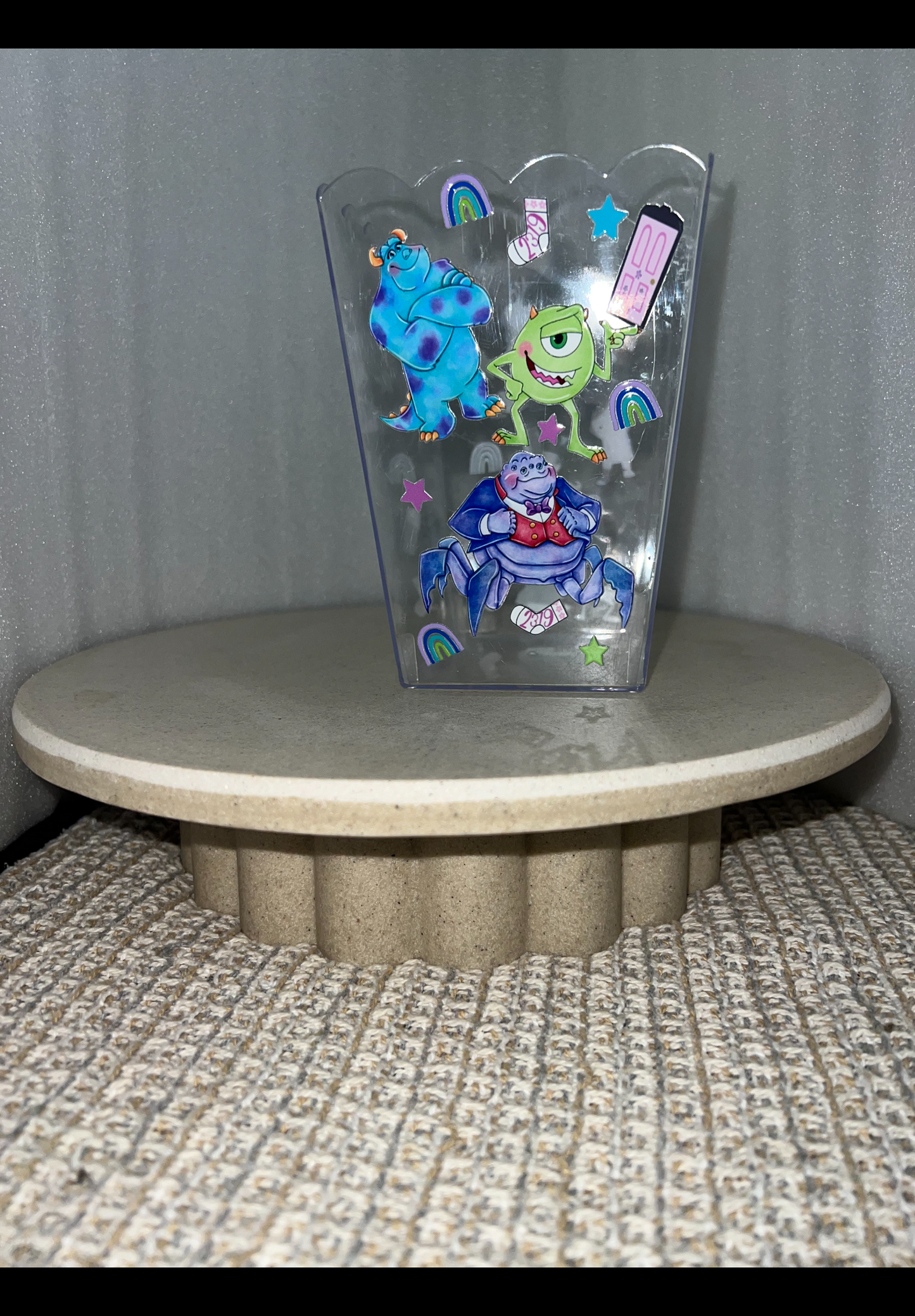 Monsters inc popcorn box