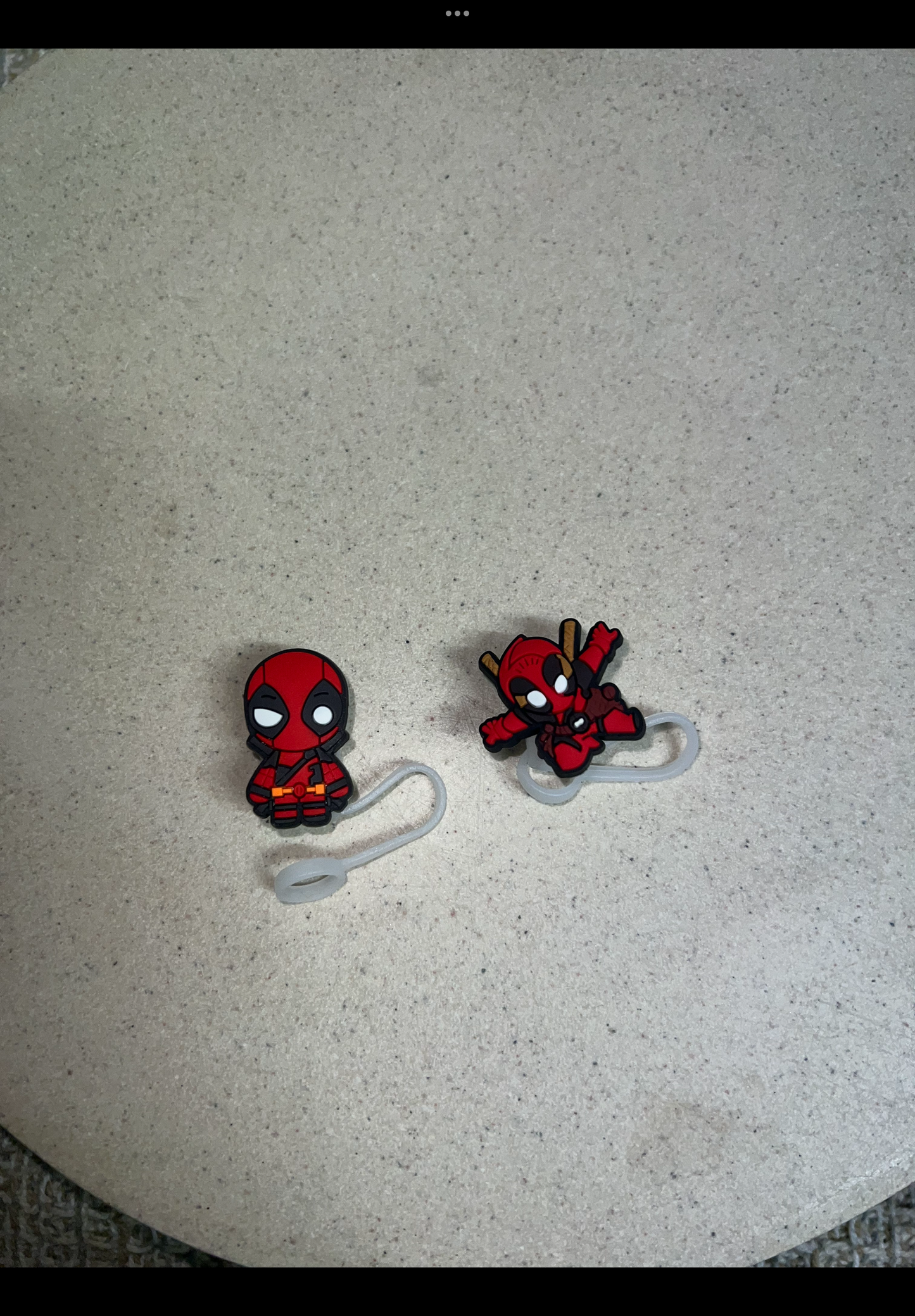 Deadpool straw topper