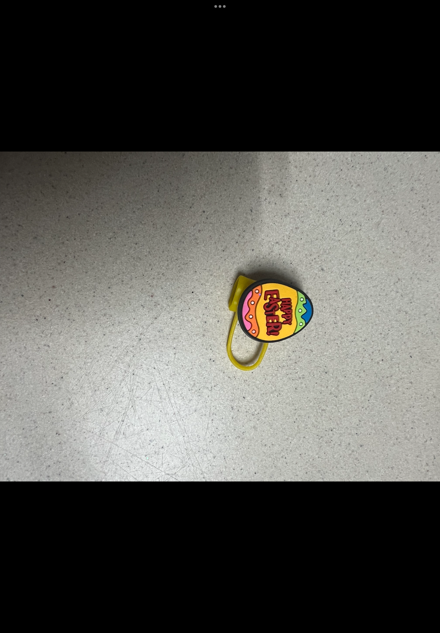 Happy Easter straw topper