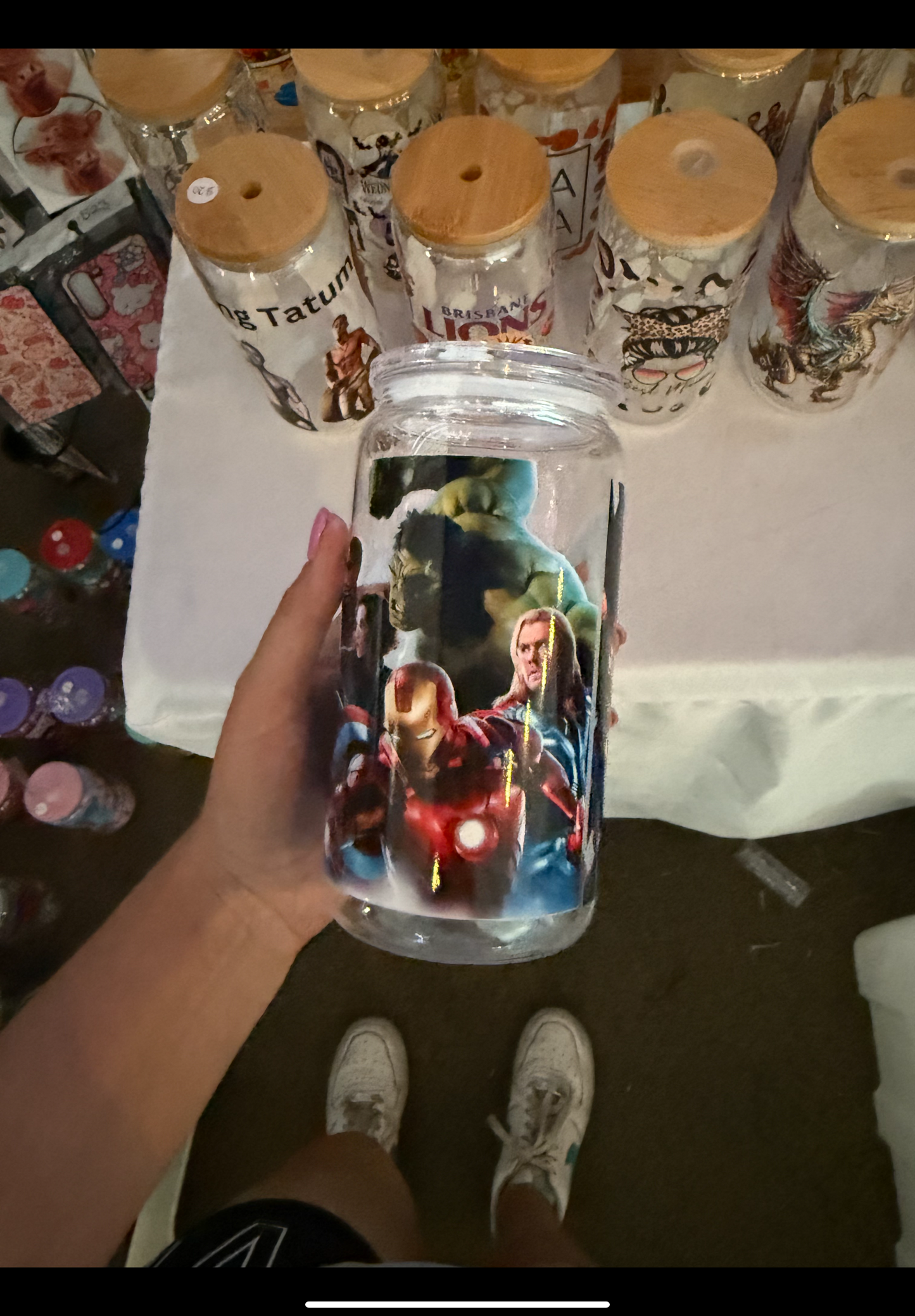 Avengers acrylic cup