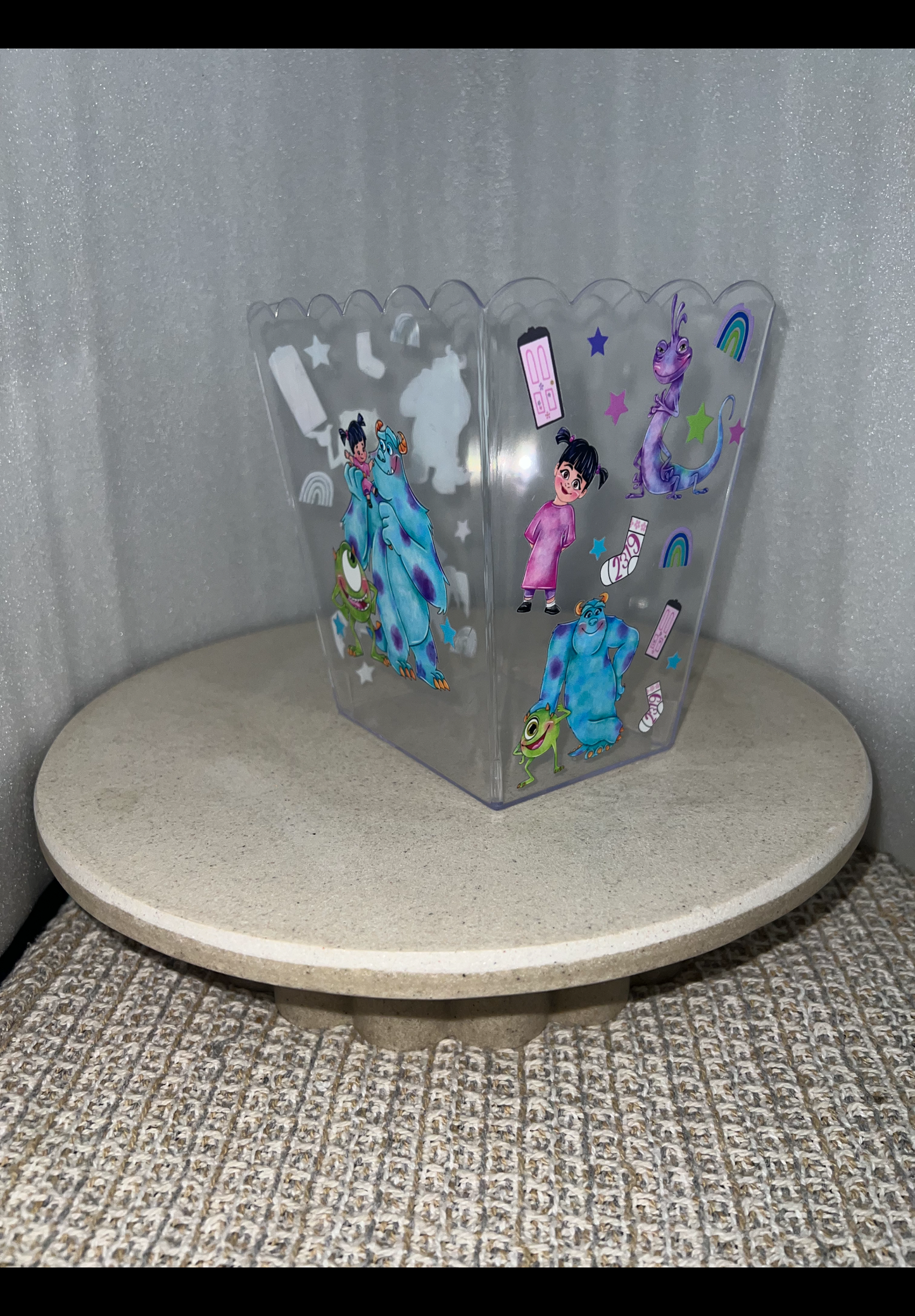 Monsters inc popcorn box