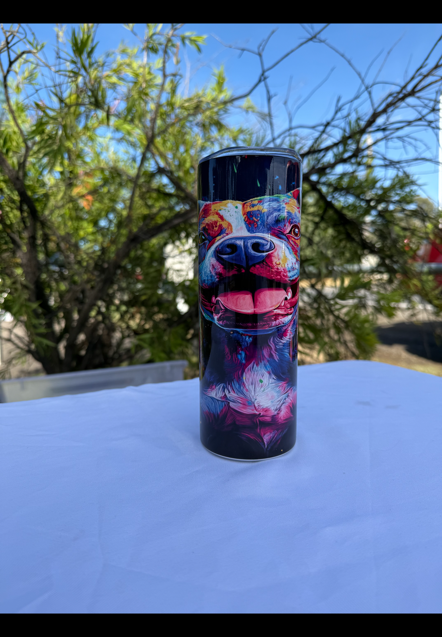 Staffy colour insulated 20oz tumbler