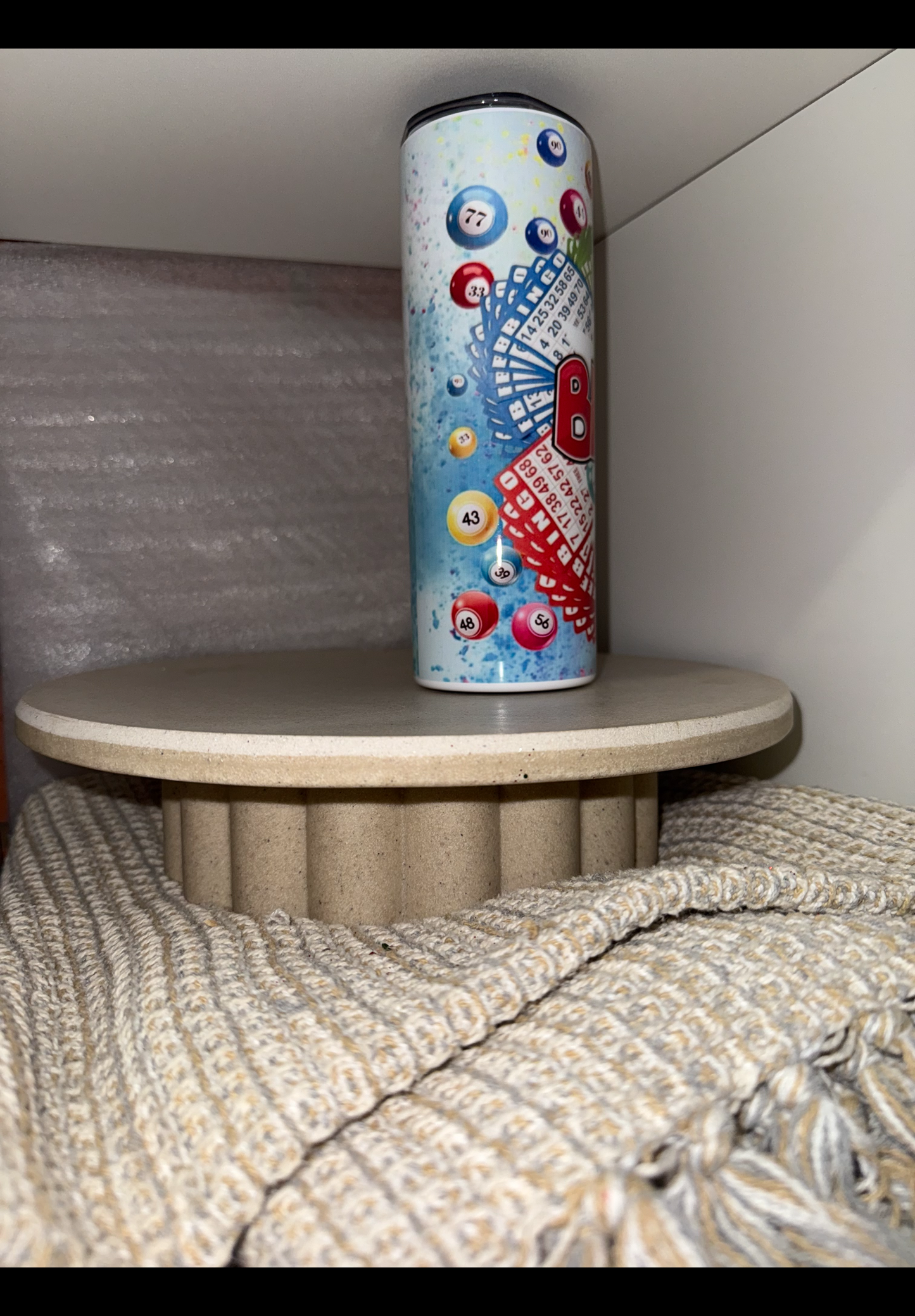 Bingo books & balls tumbler