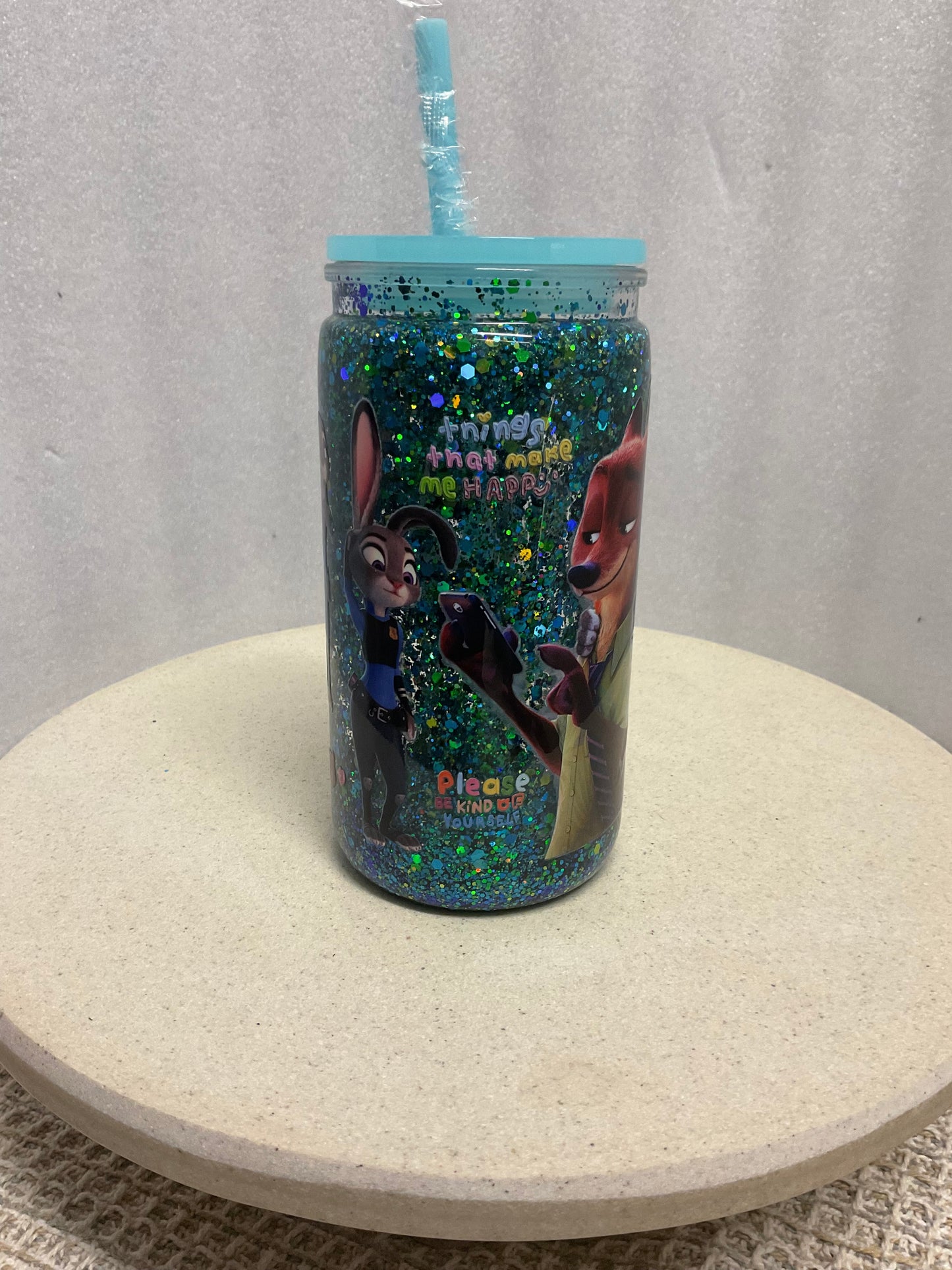 Zootopia acrylic snowglobe