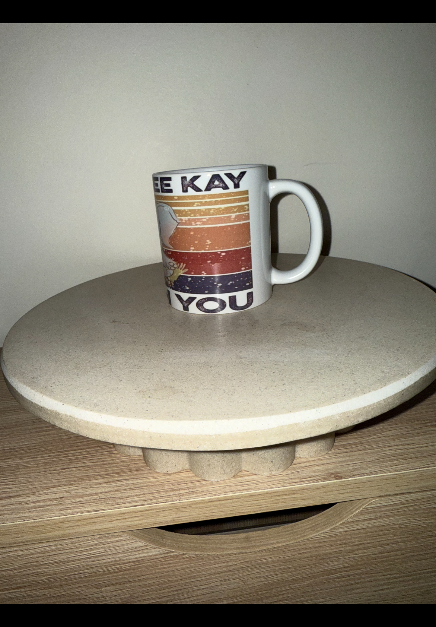 F # c k y o u elephant mug