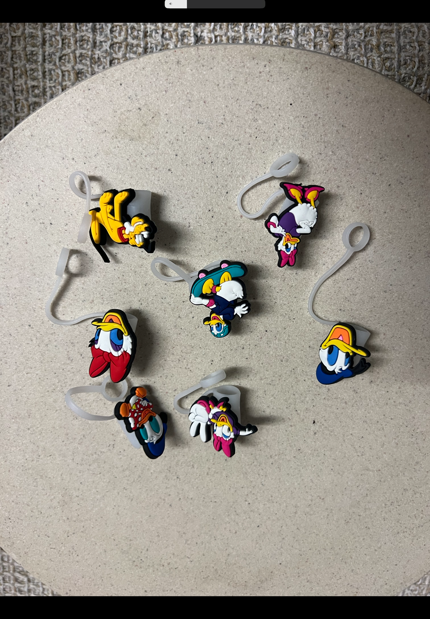 Donald Duck straw topper