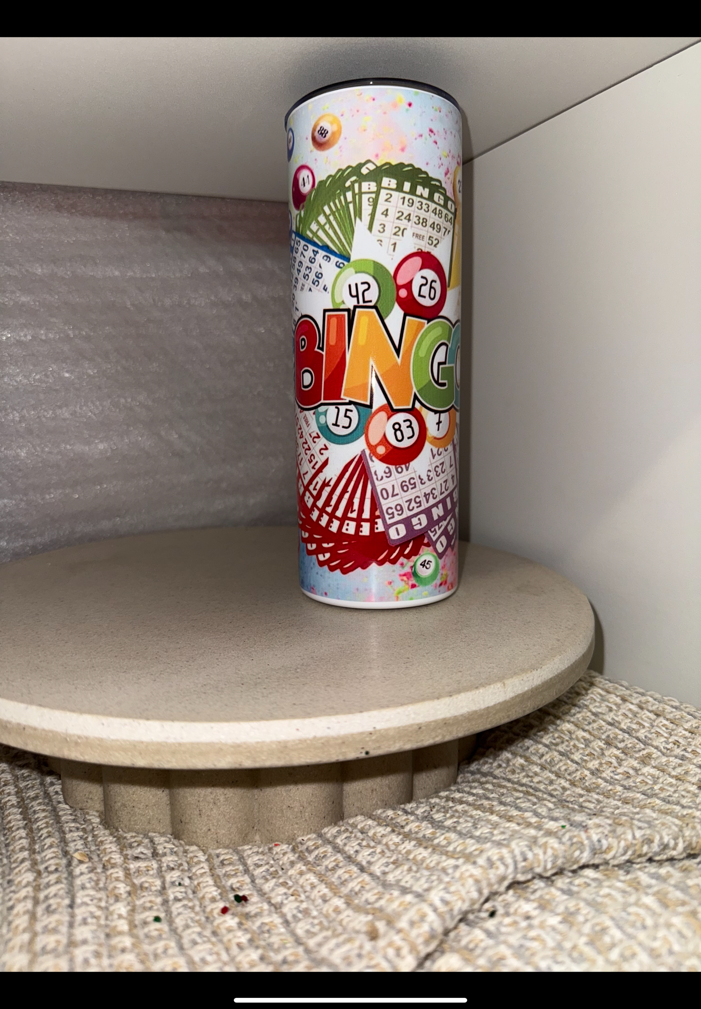 Bingo books & balls tumbler
