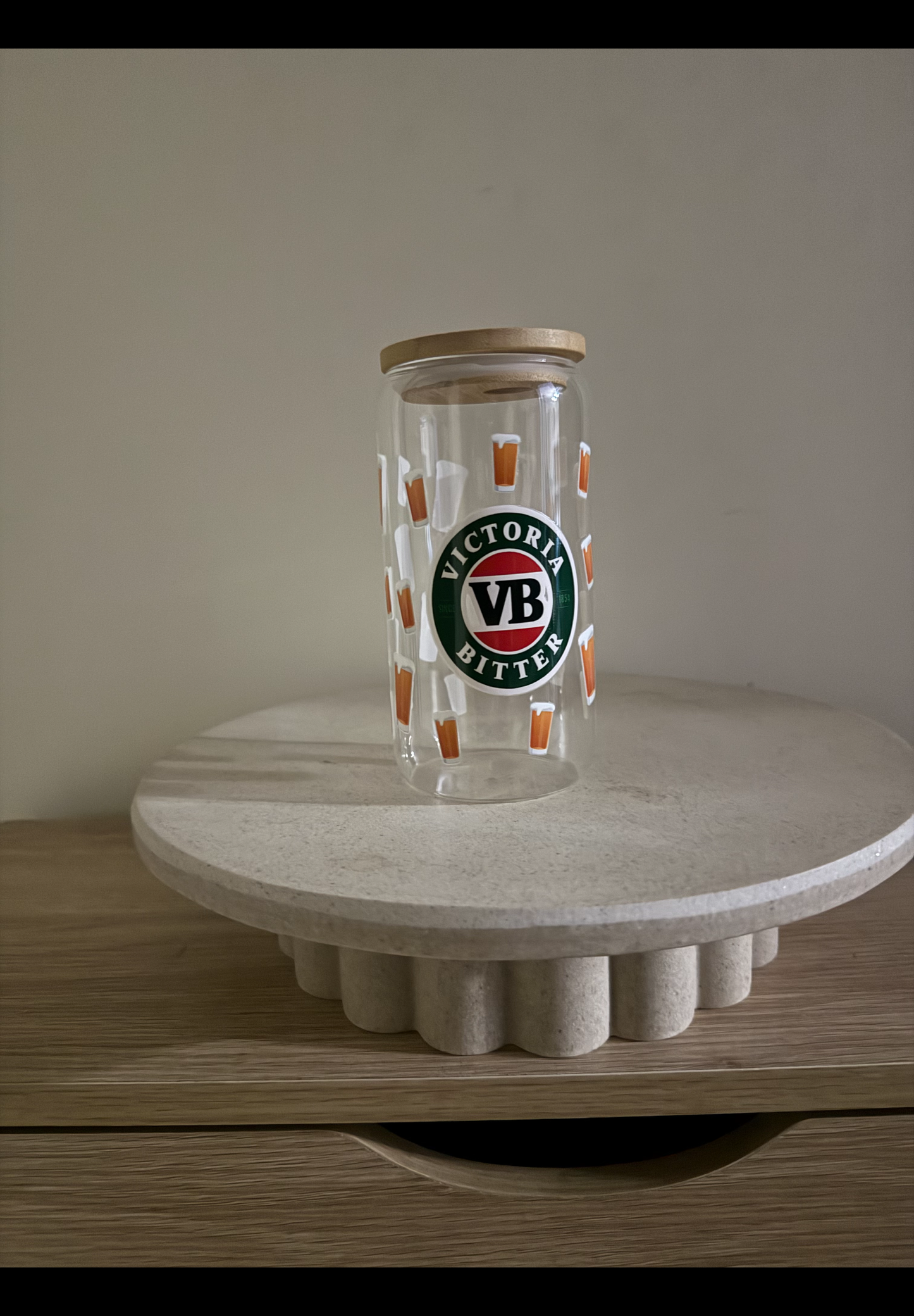 Victorian bitter vb clear glass