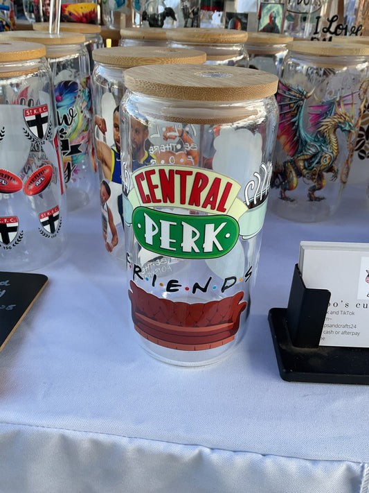 Friends clear glass