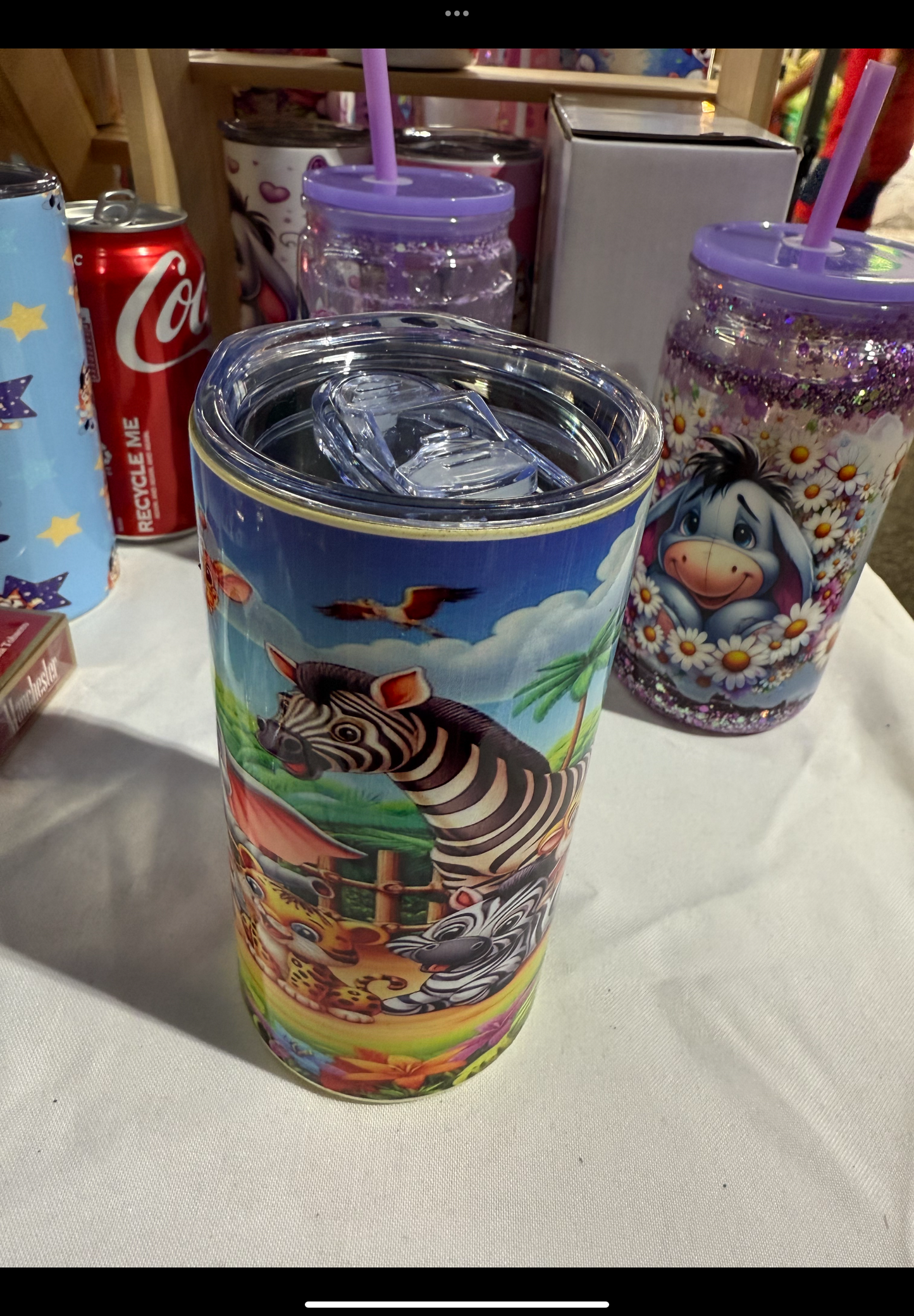 Zoo animals kids tumbler
