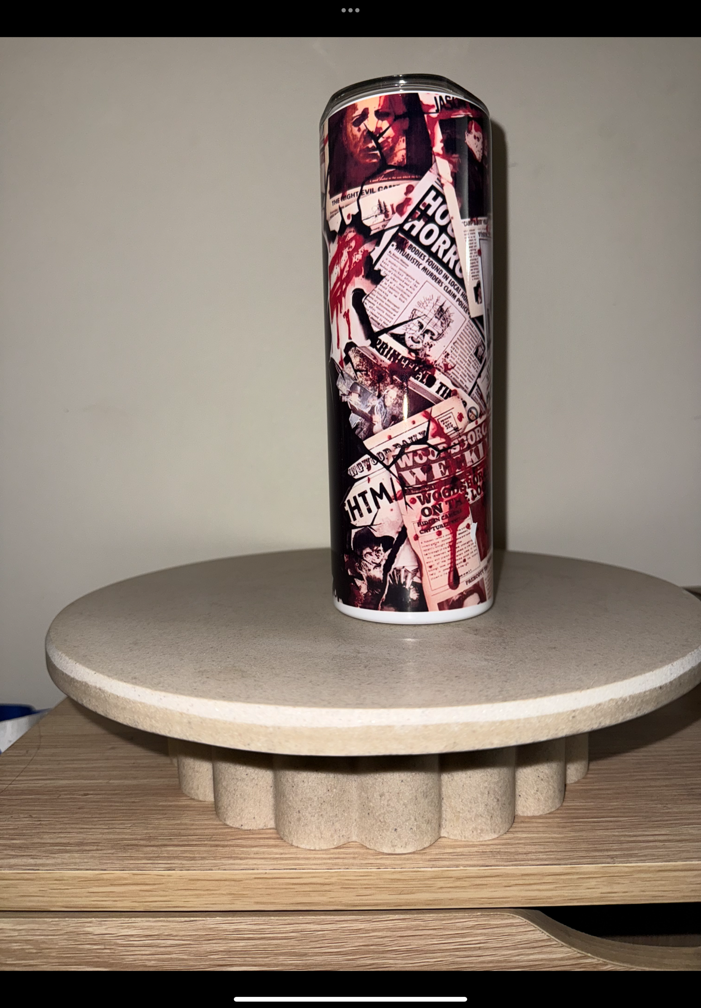 Scream ghost face tumbler