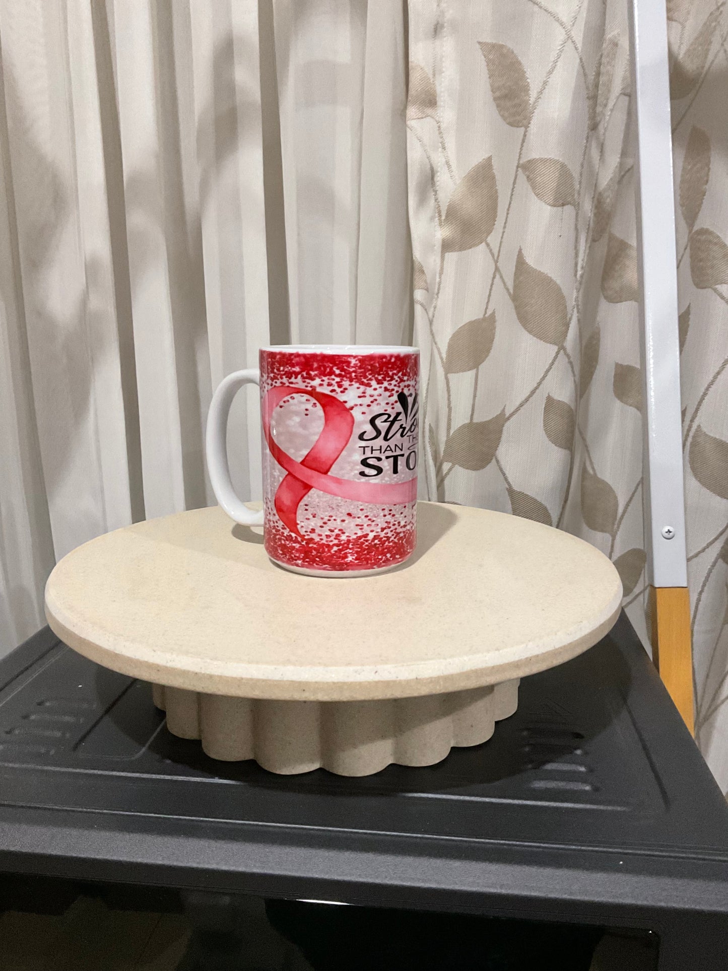 Stronger than the storm breast cancer mug