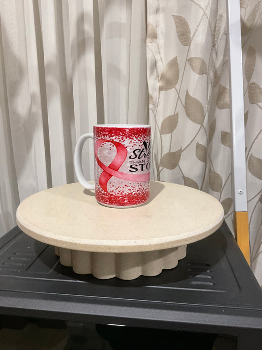 Stronger than the storm breast cancer mug