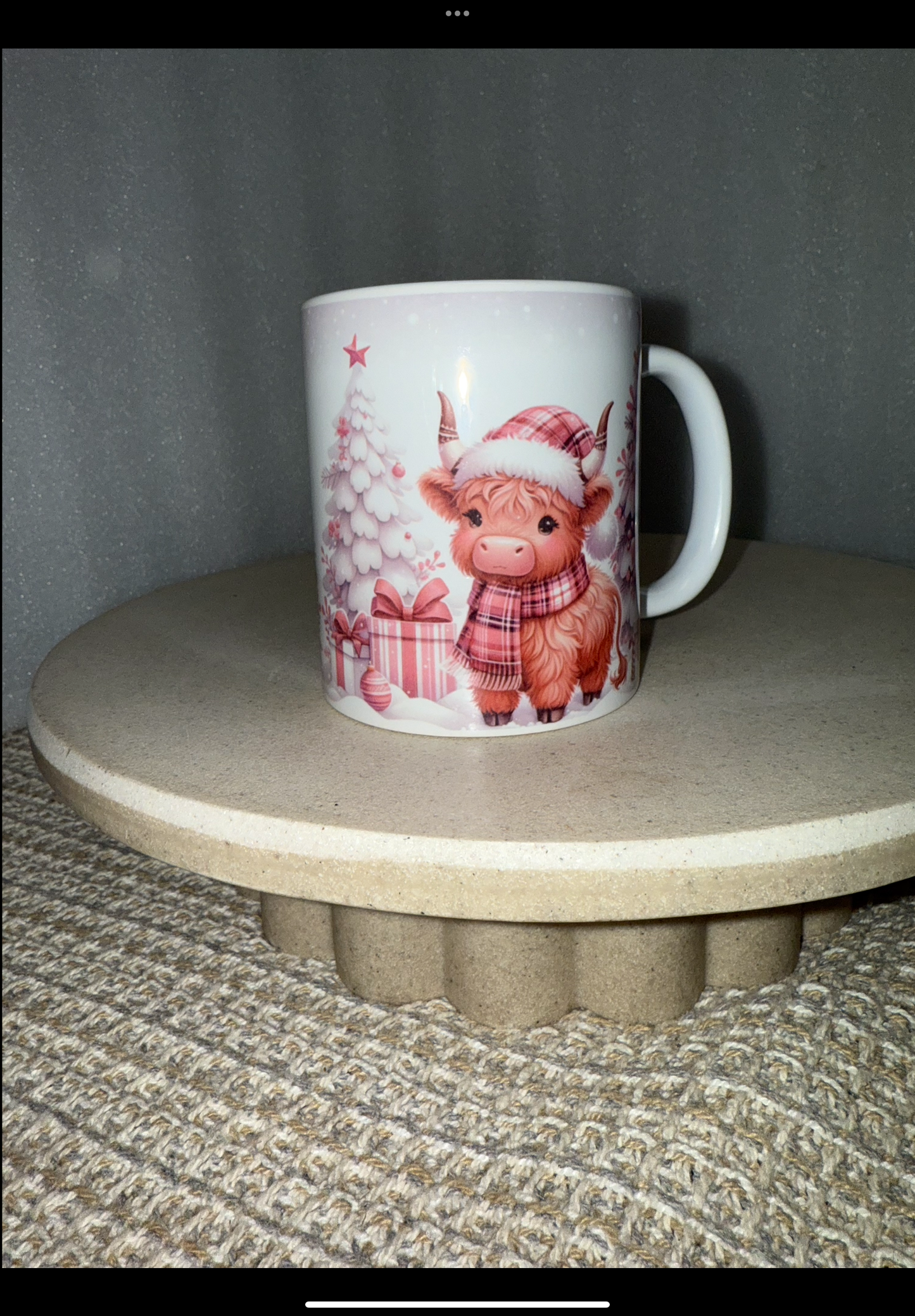 Highland cow mug Christmas