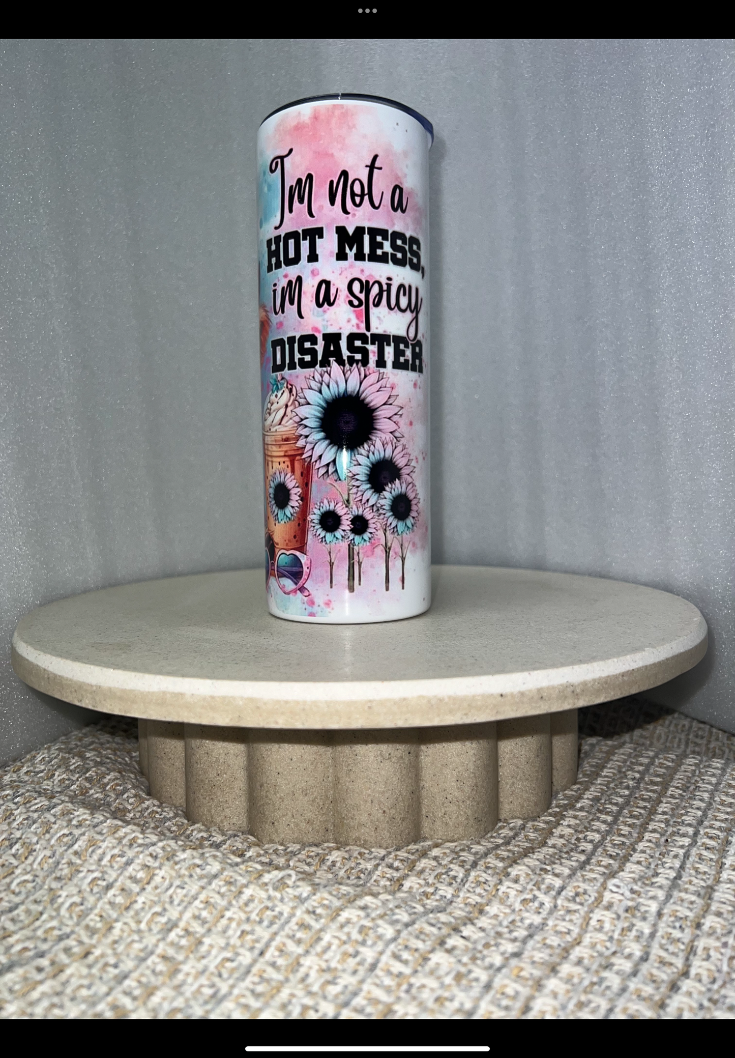 Spicy disaster highland cow tumbler