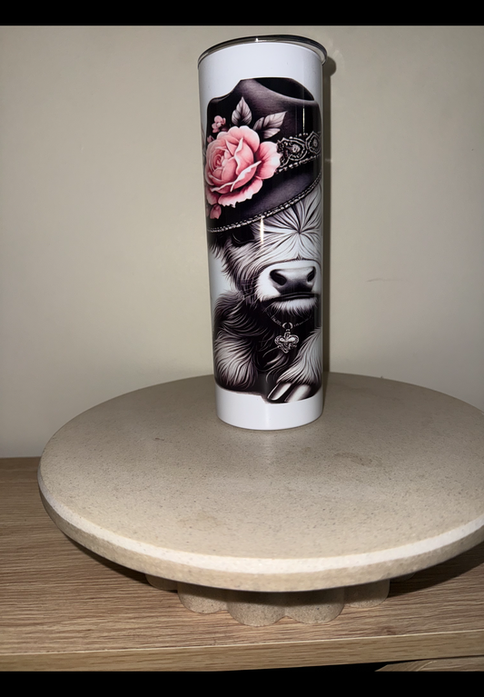Highland cow country insulated tumbler