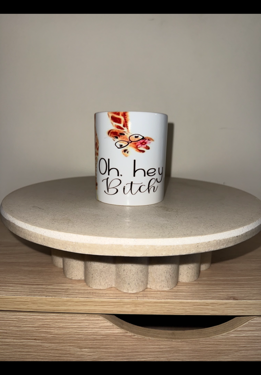 Oh hey bit#h giraffe mug