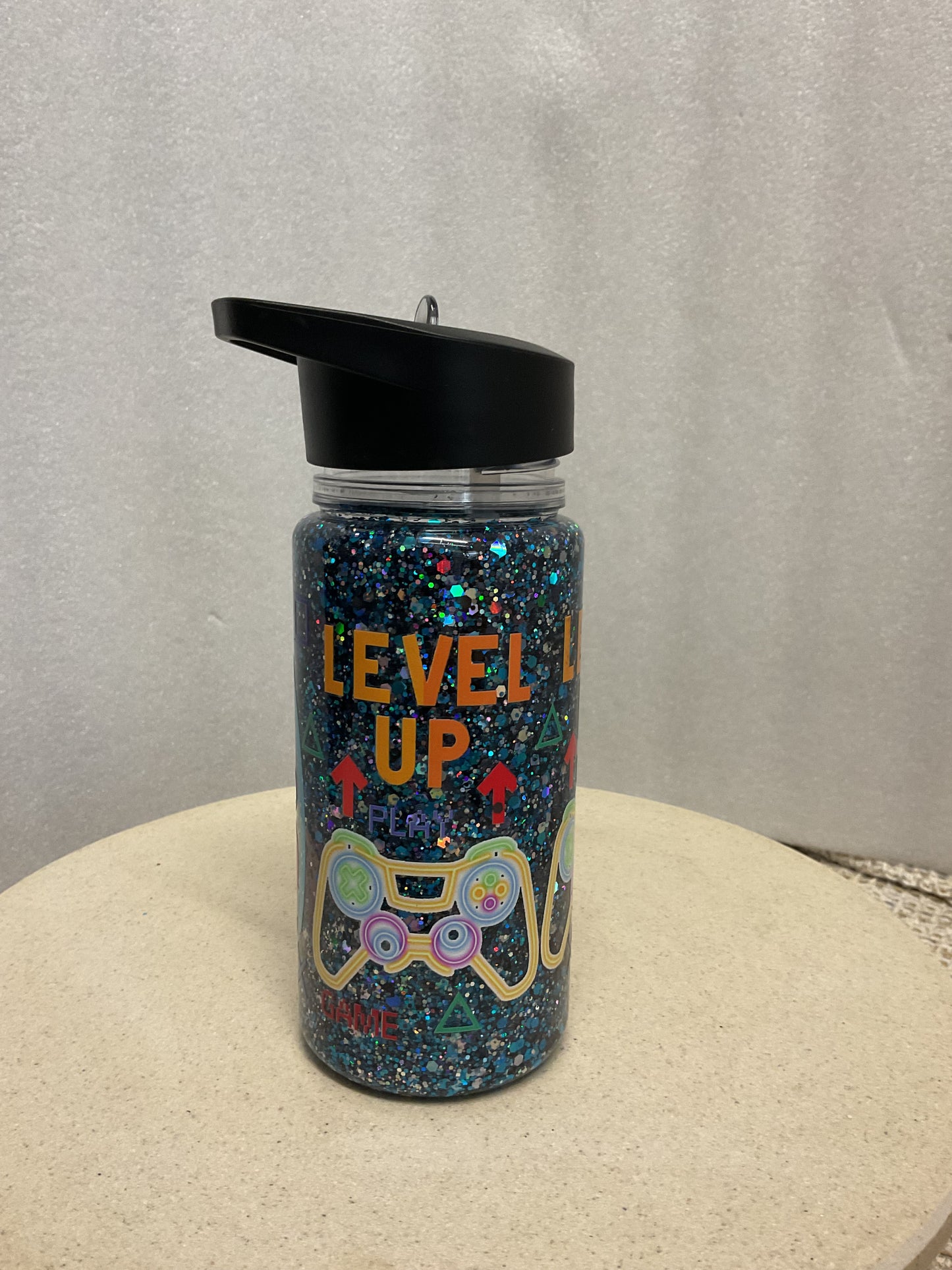 Gamer fuel snowglobe drink bottle