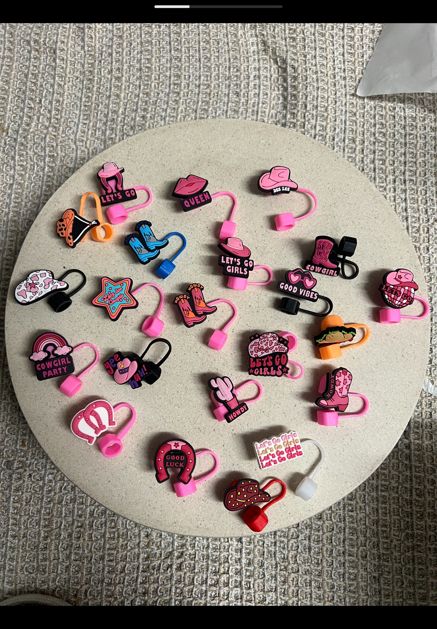 Country straw toppers