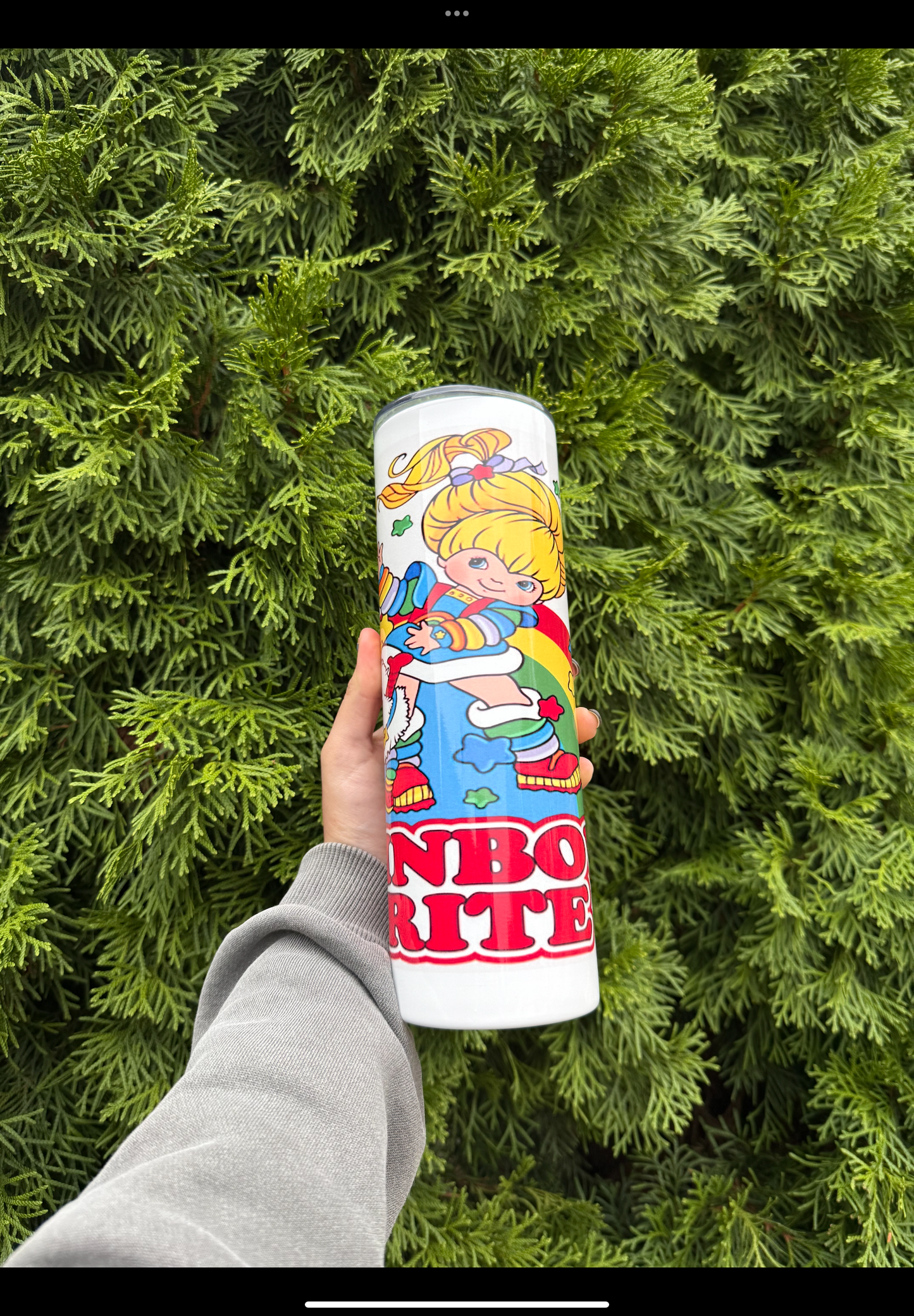 Rainbow bright insulated tumbler