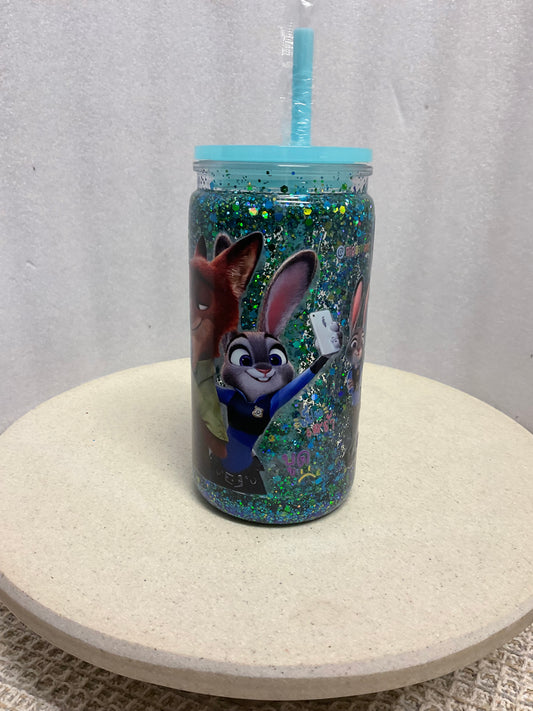 Zootopia acrylic snowglobe