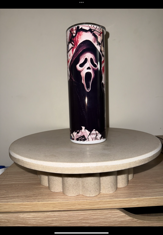 Scream ghost face tumbler