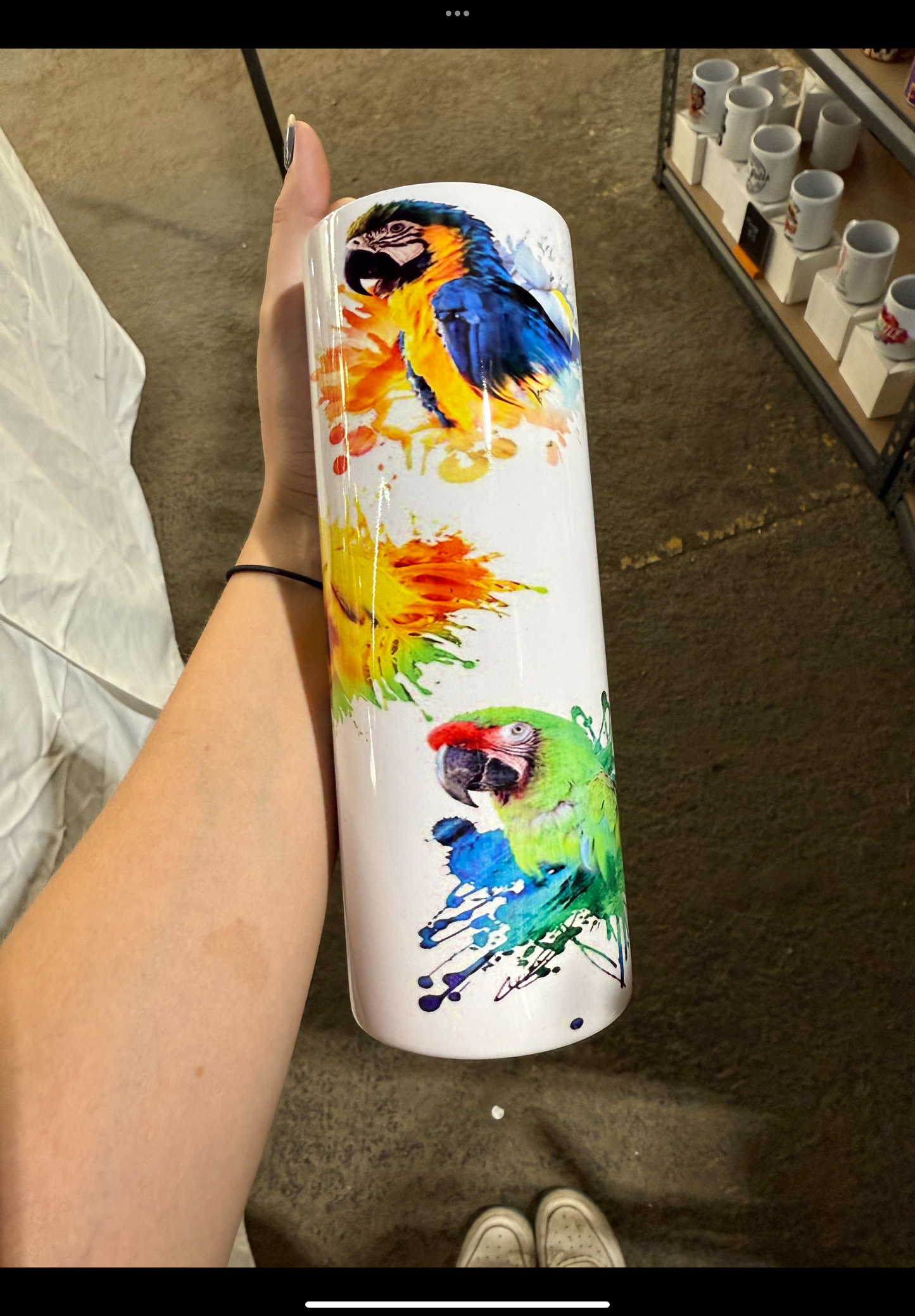 Parrots insulated tumbler