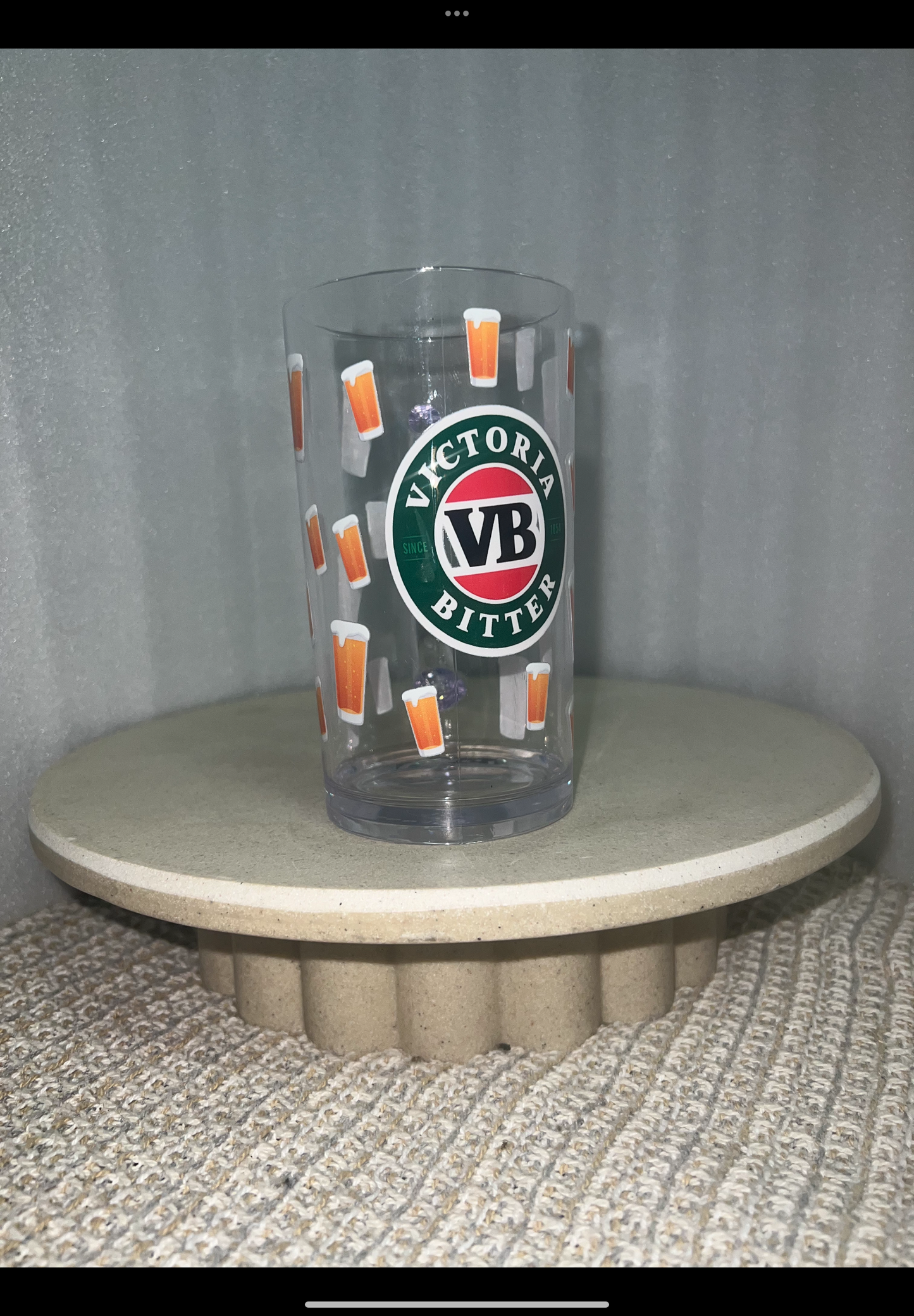 Vb beer acrylic glass