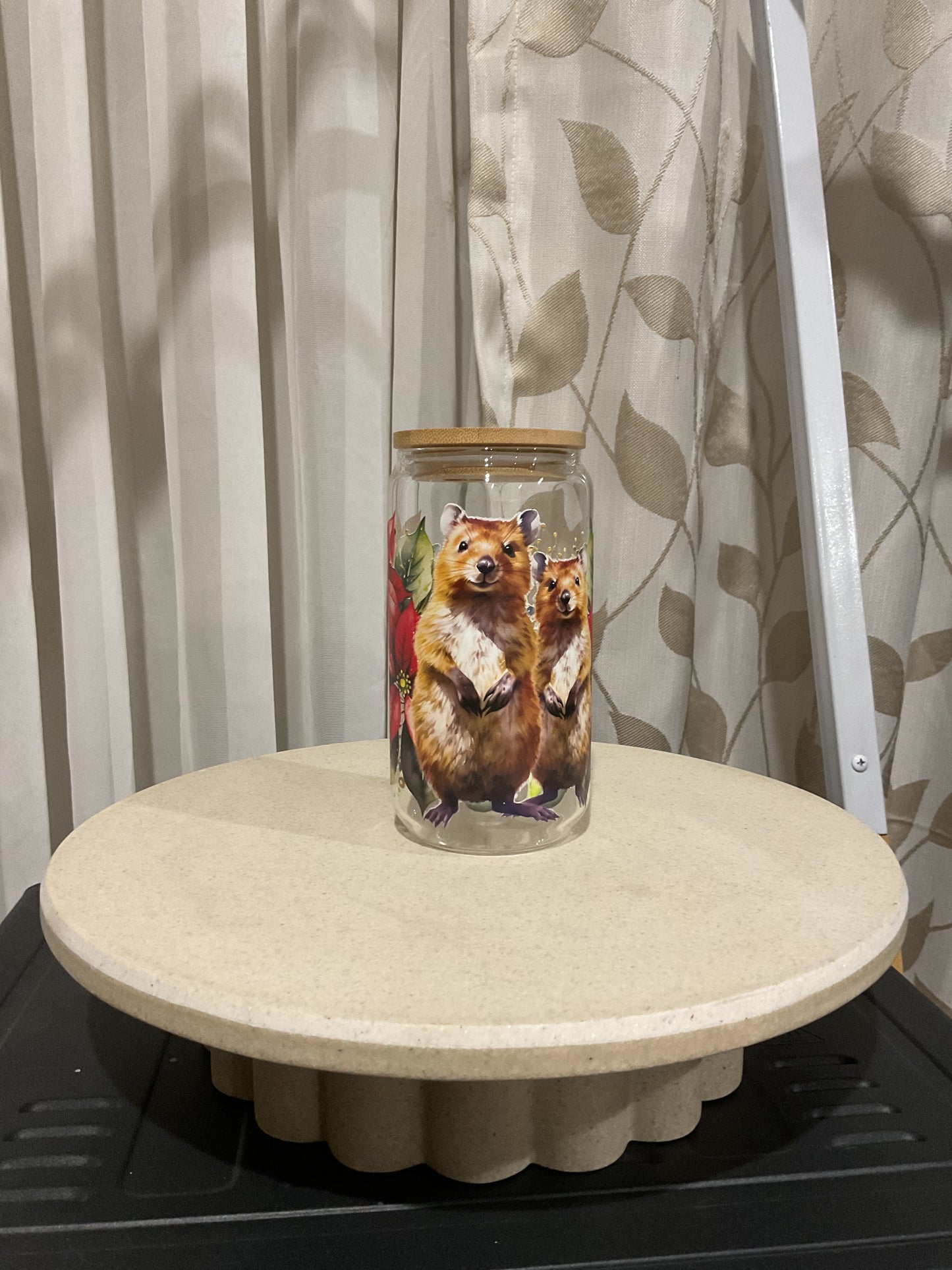 ￼Squirrel clear glass