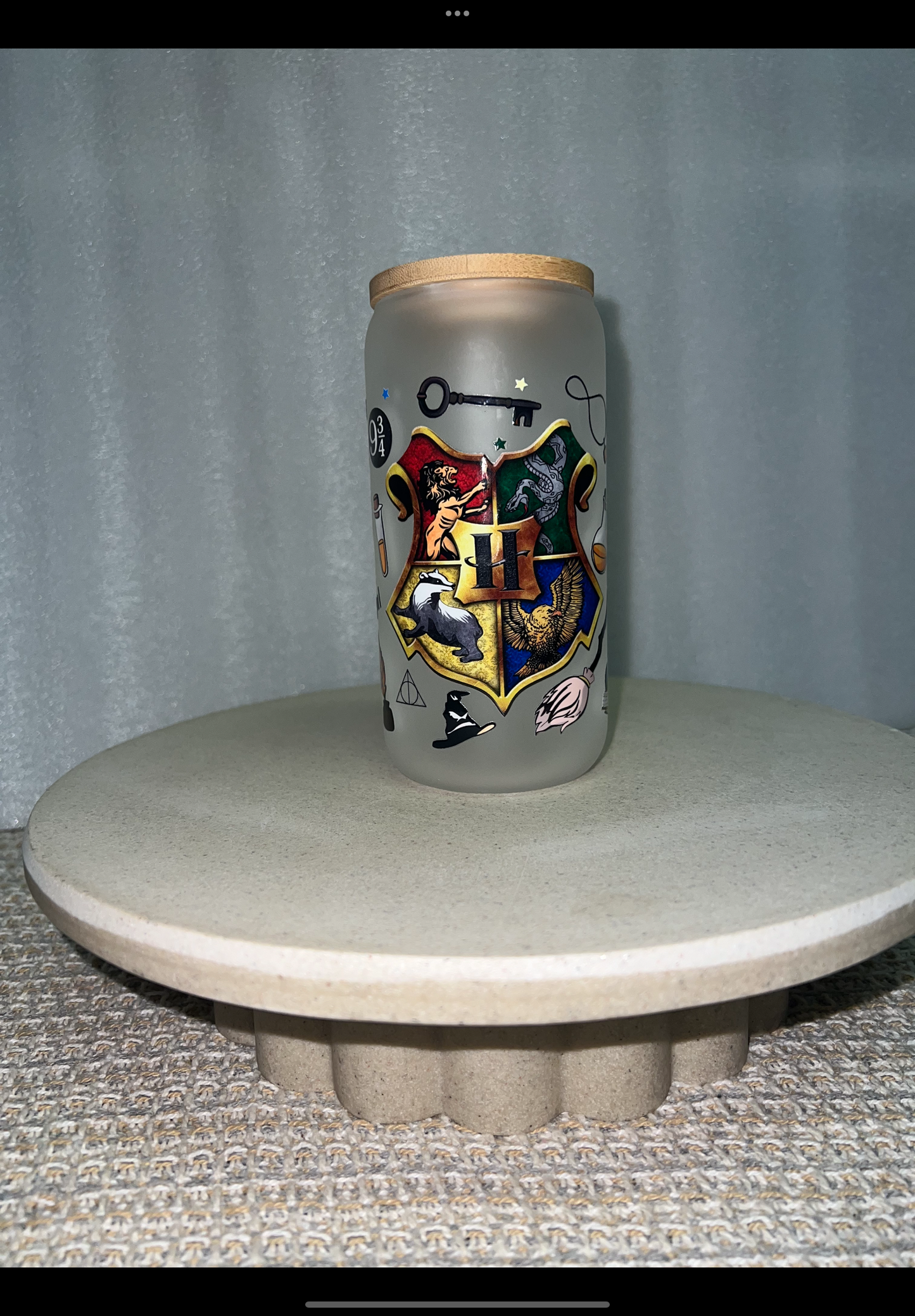 Harry Potter frosted glass