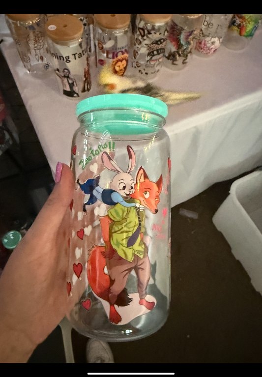 Zootopia acrylic cup