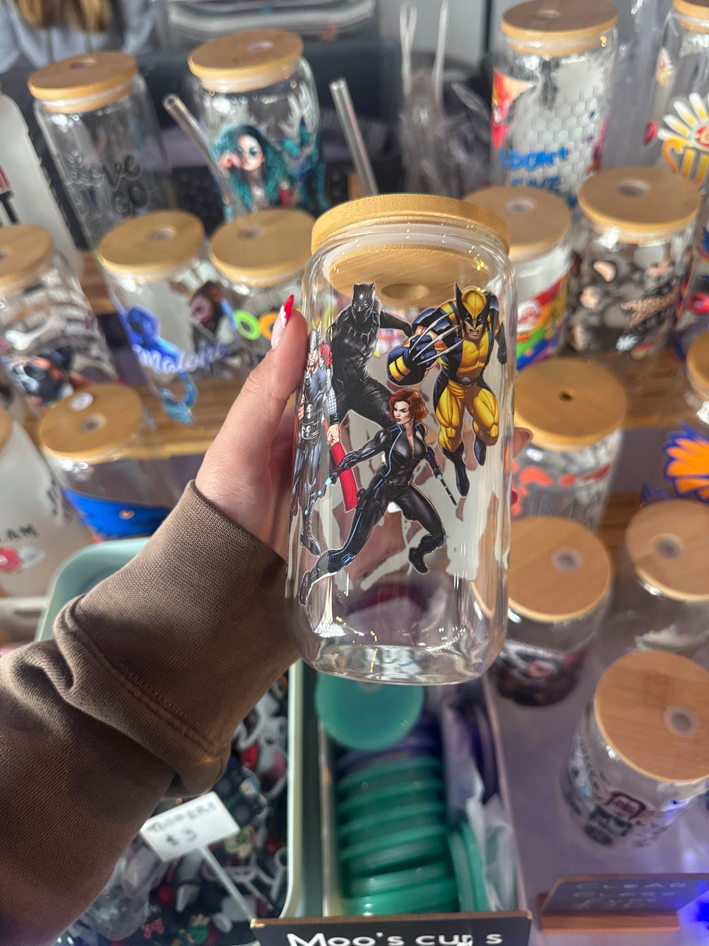 Super hero’s clear glass