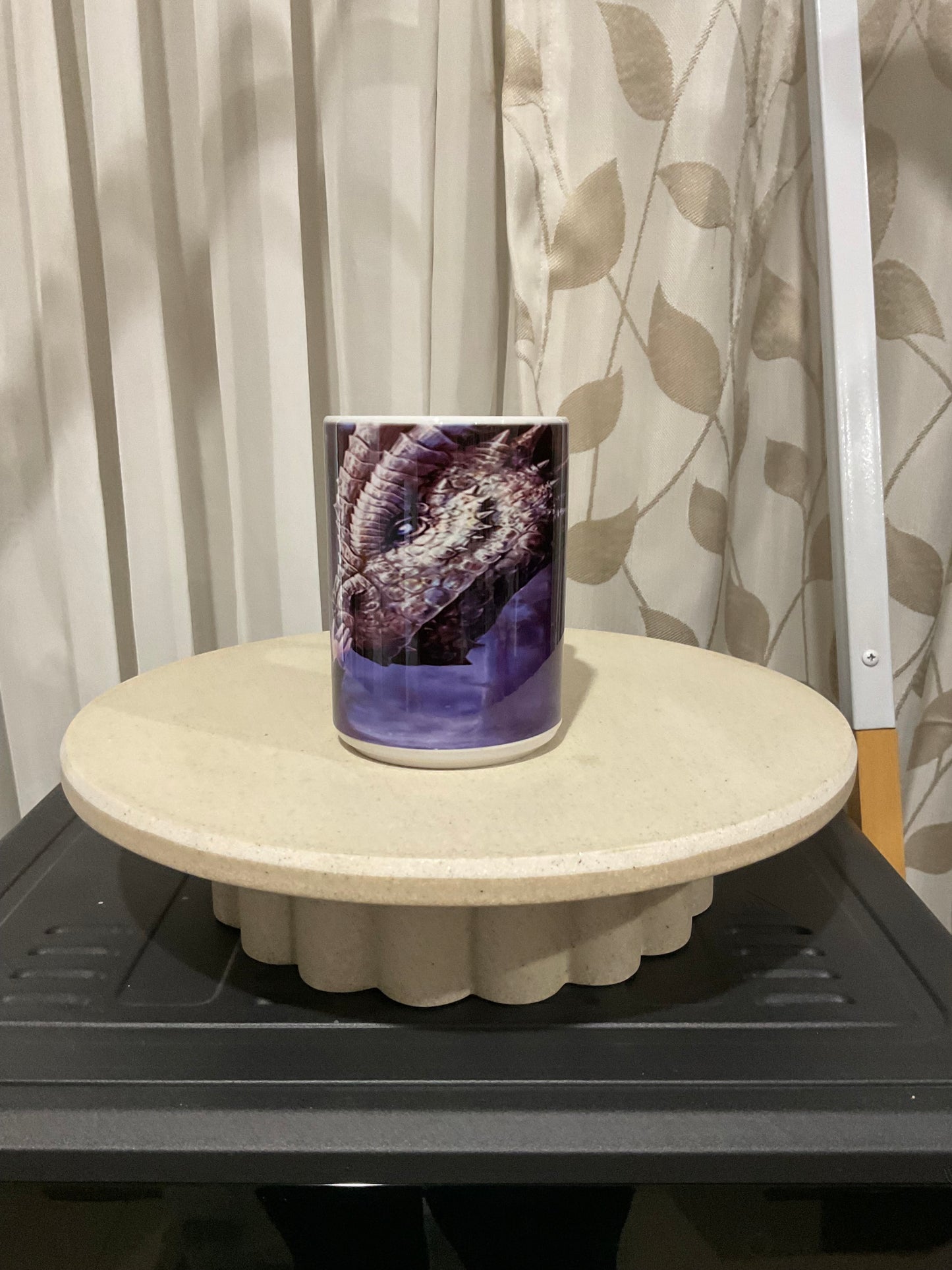 Dinosaur and female mug