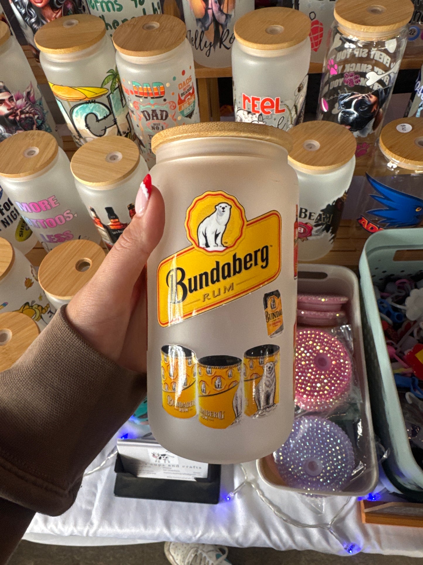 Bundaberg frosted glass